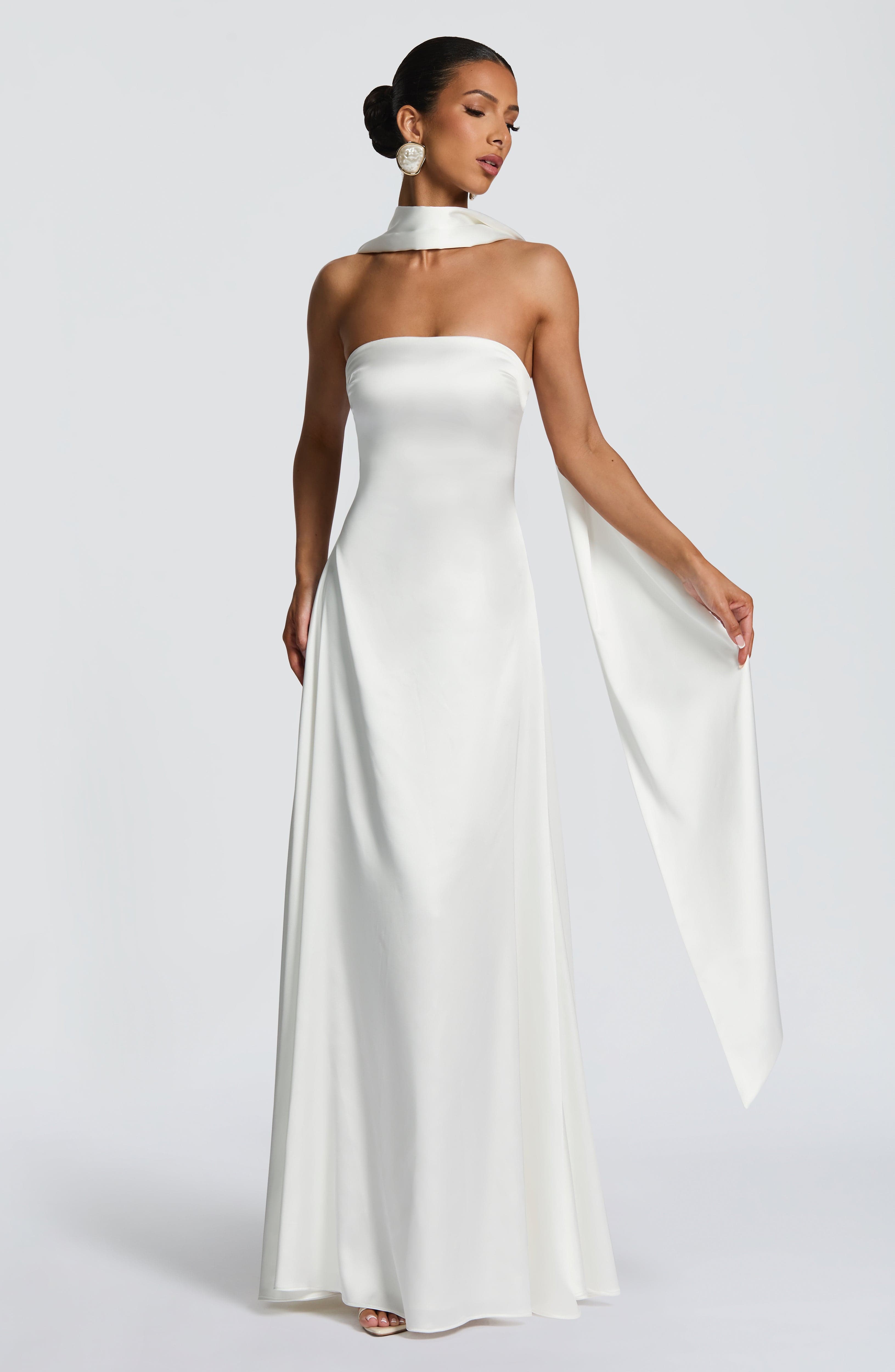 minilena Morven Maxi Dress Ivory
