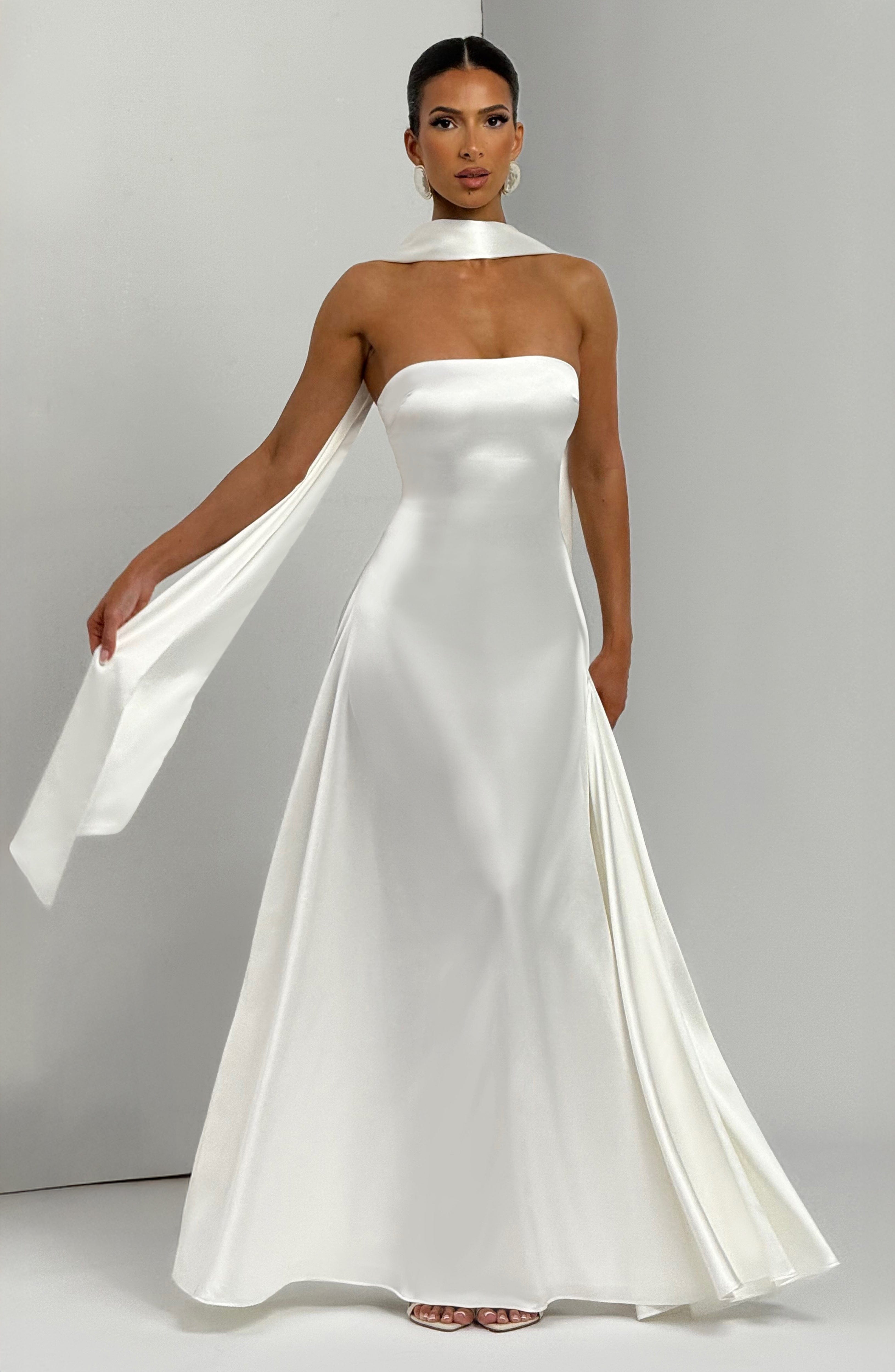 minilena Morven Maxi Dress Ivory