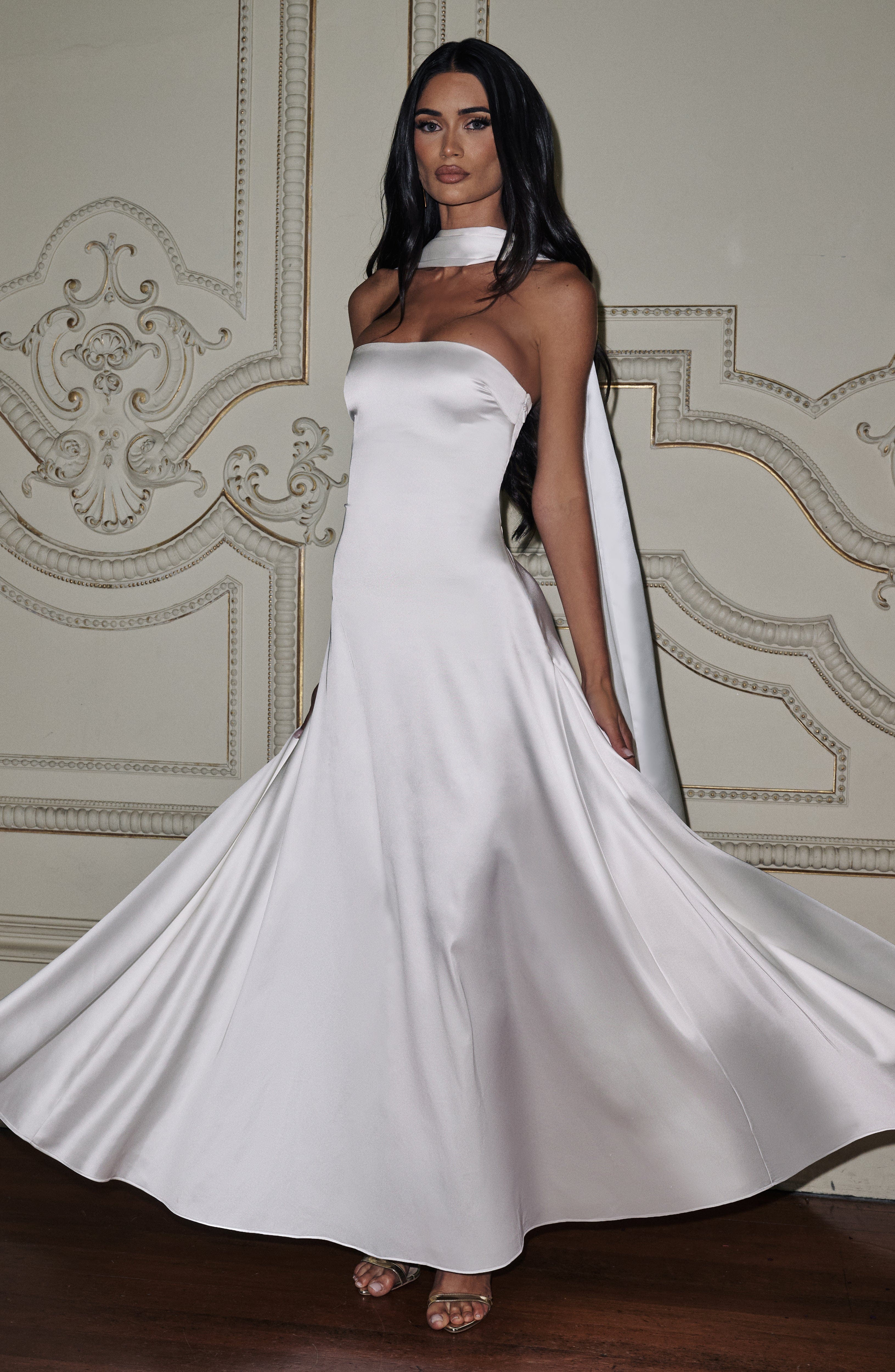 minilena Morven Maxi Dress Ivory