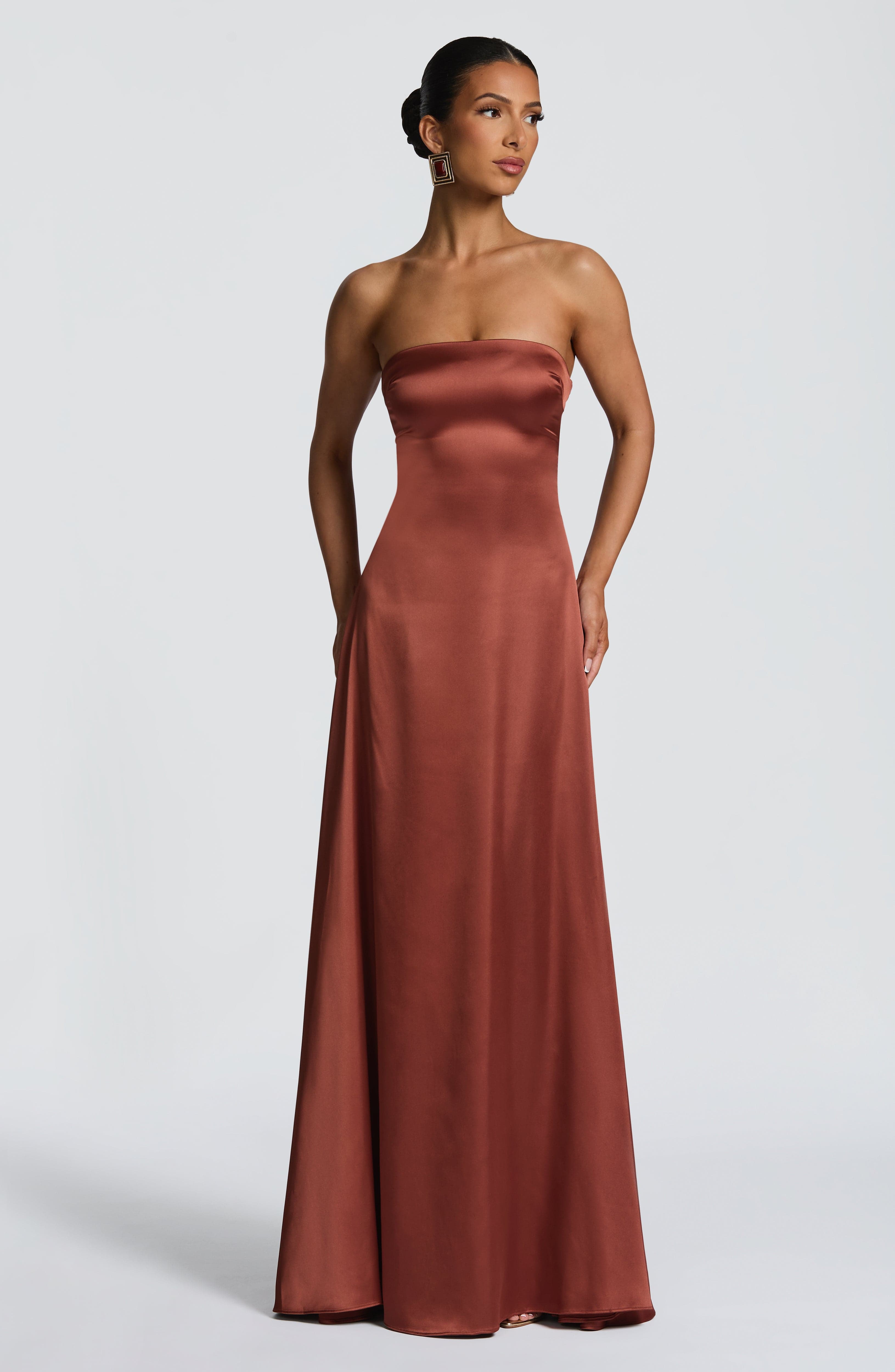 minilena Morven Maxi Dress Rust