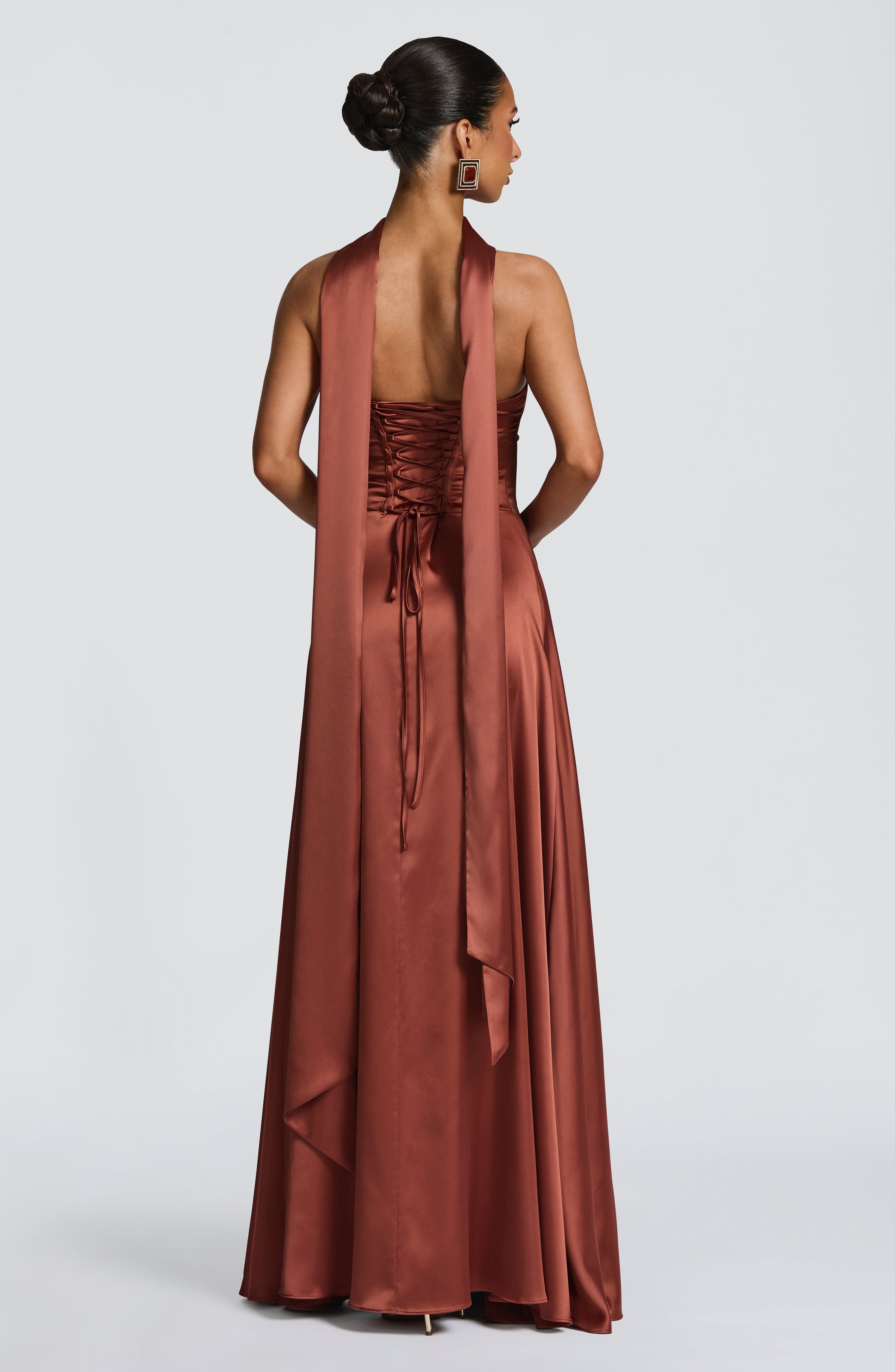 minilena Morven Maxi Dress Rust