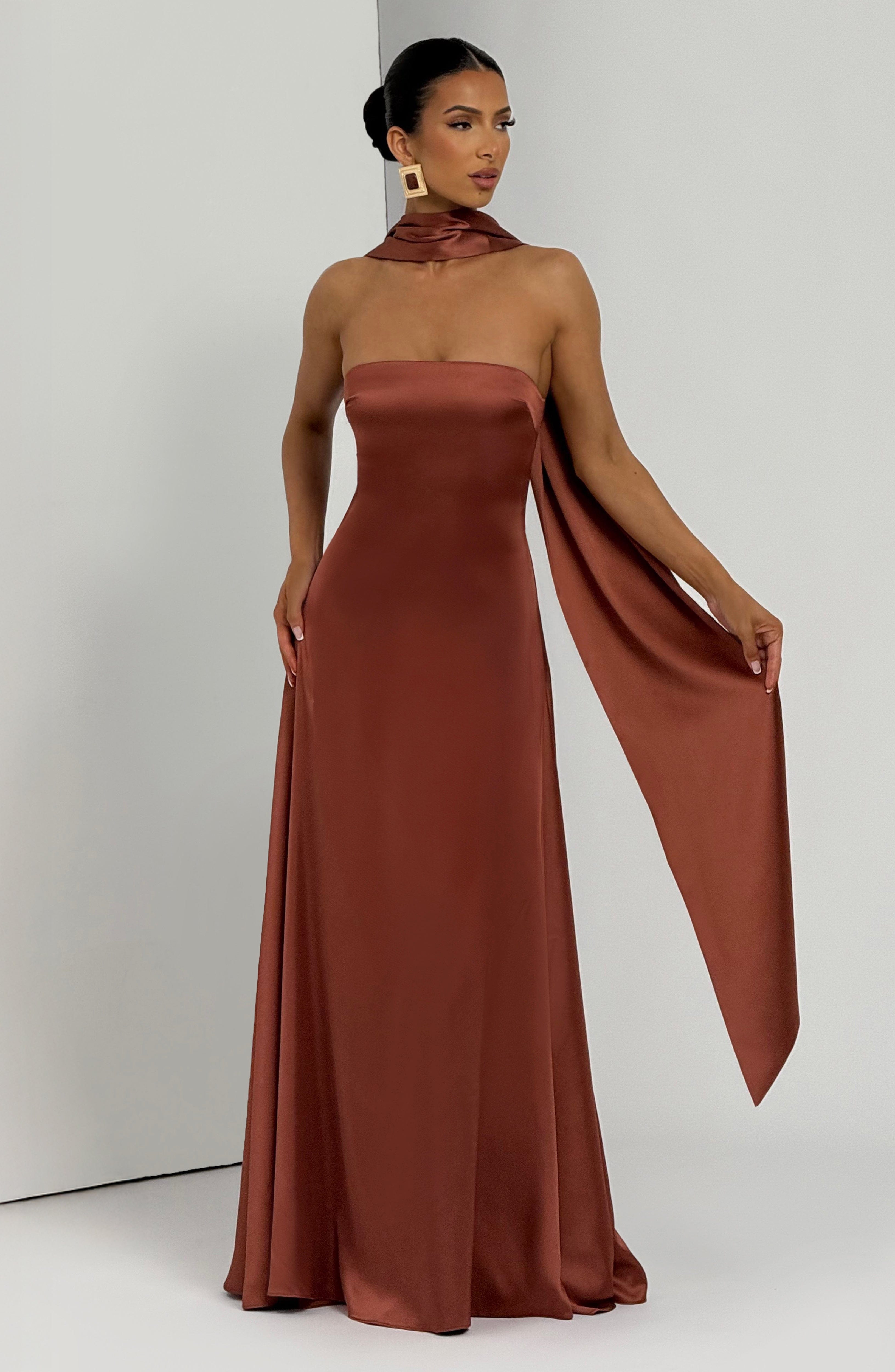 minilena Morven Maxi Dress Rust