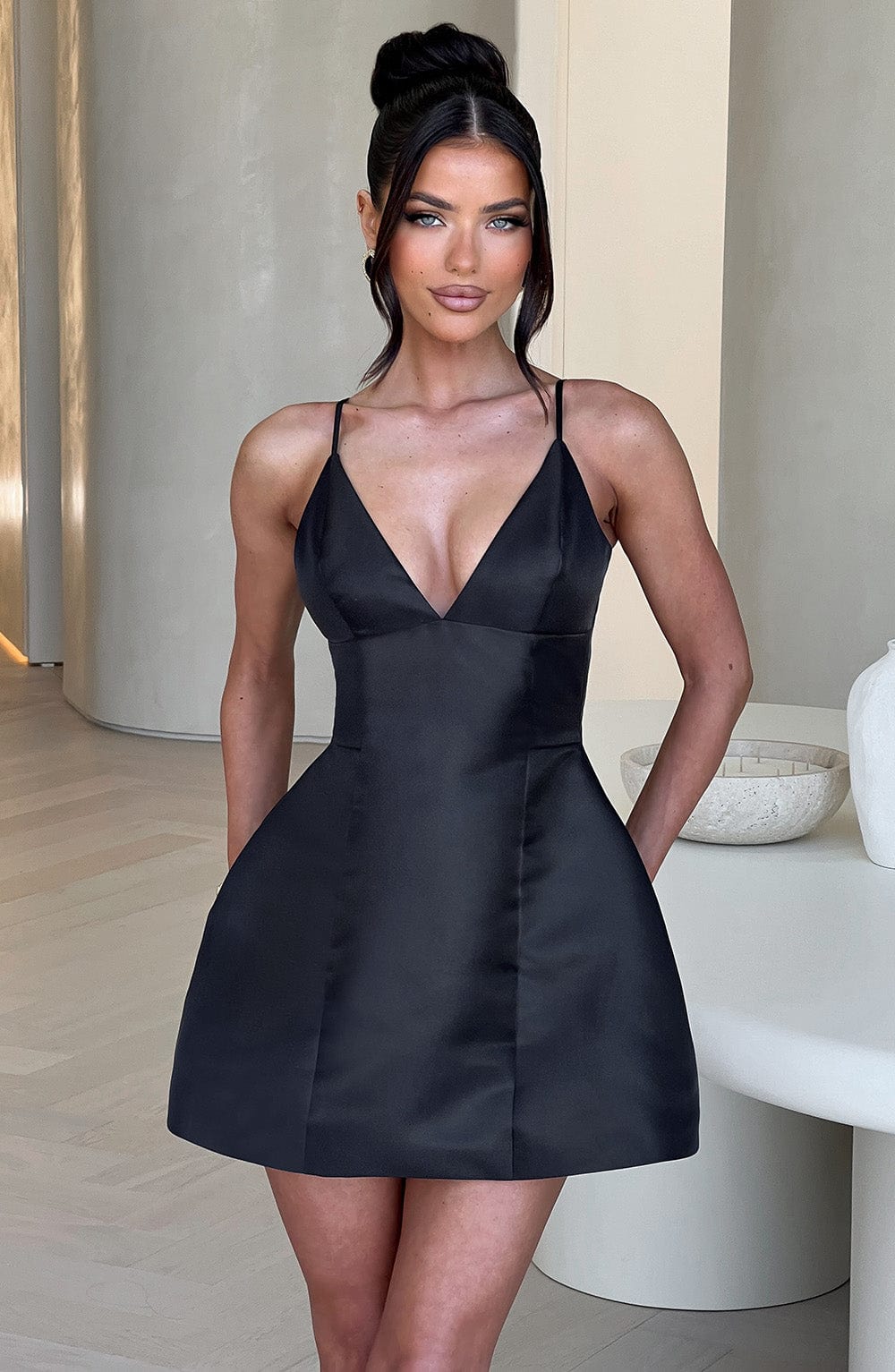 minilena Nicole Mini Dress Black