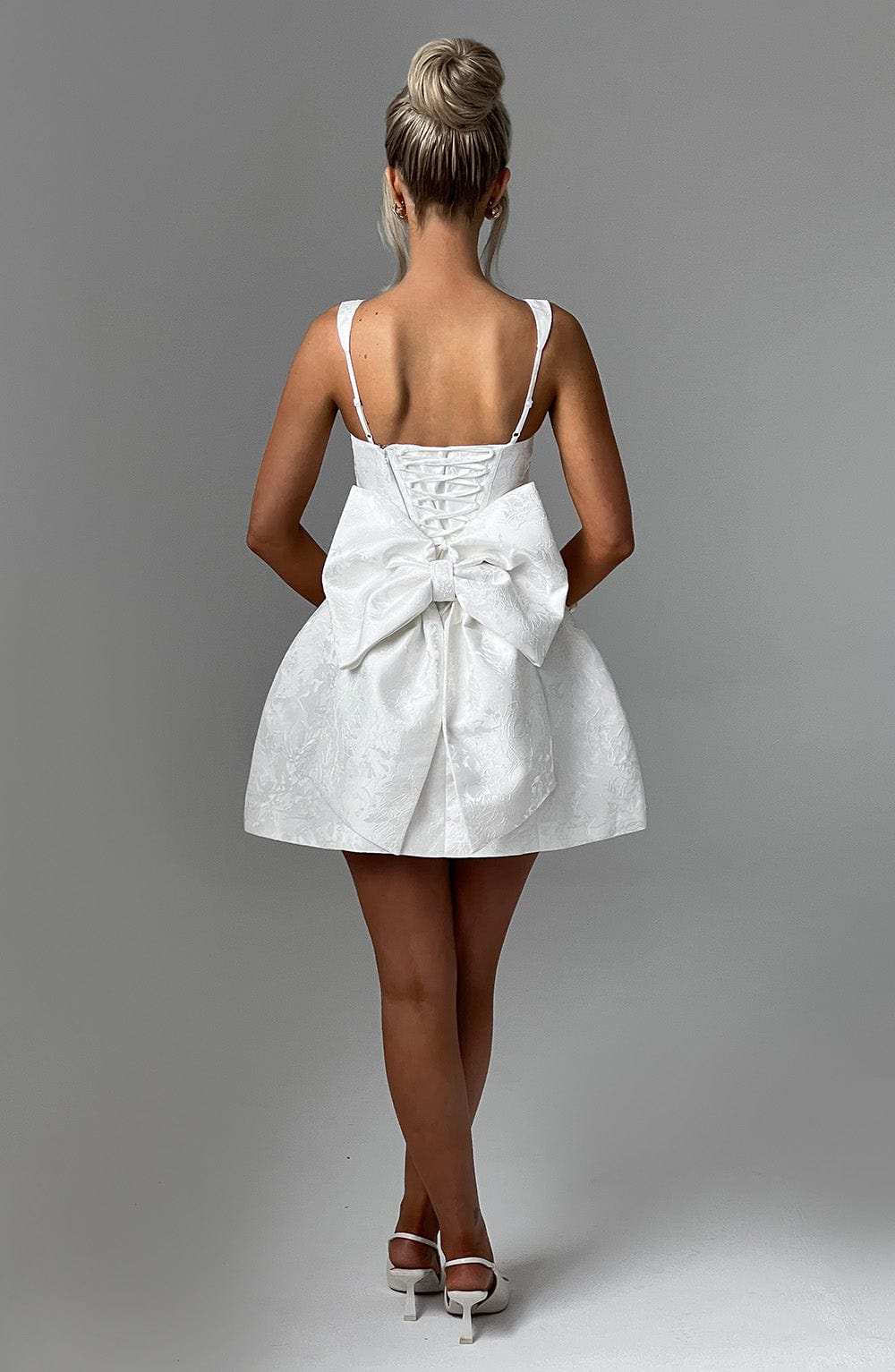 minilena Orla Mini Dress Ivory