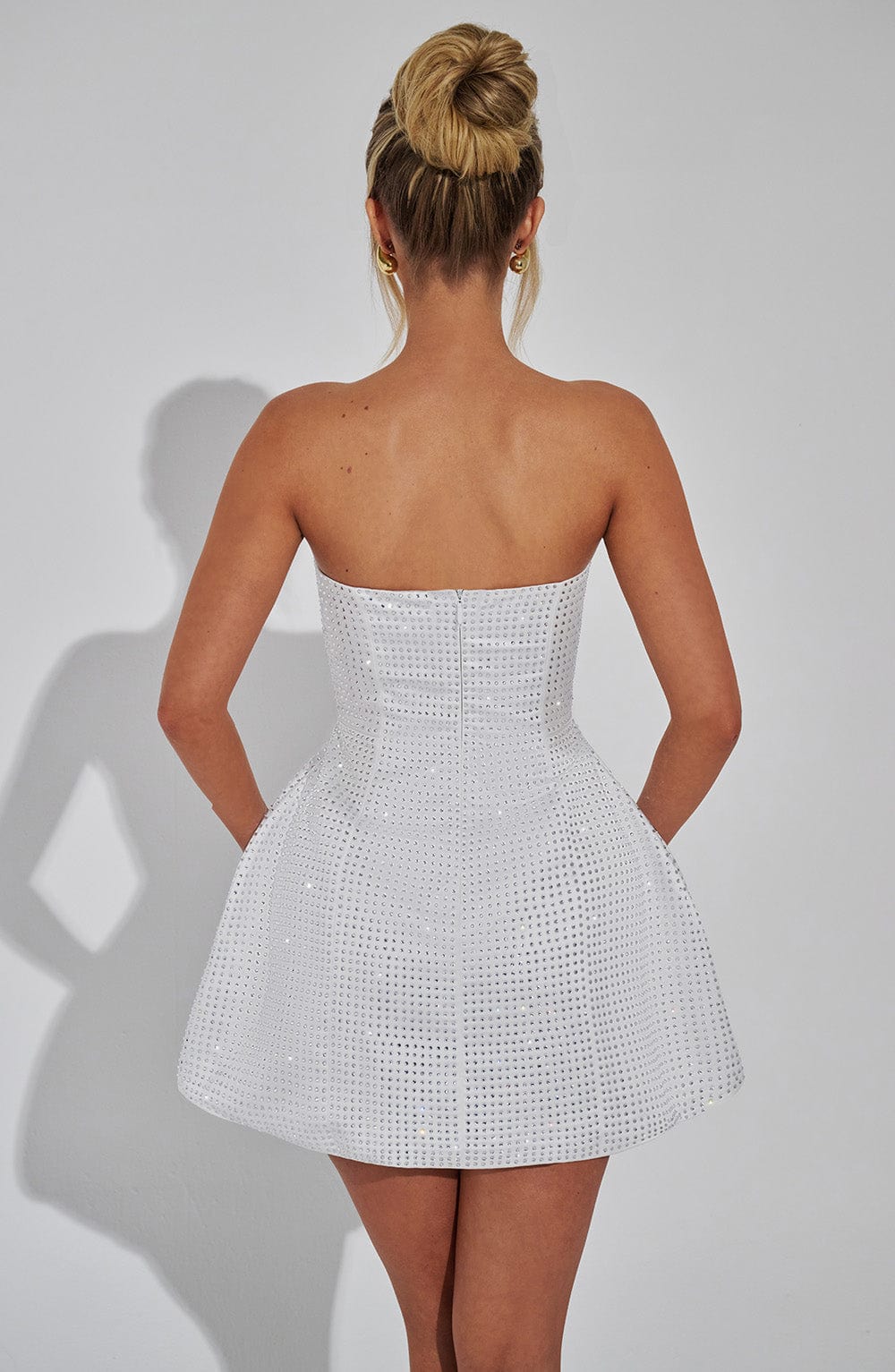 minilena Paloma Mini Dress Ivory