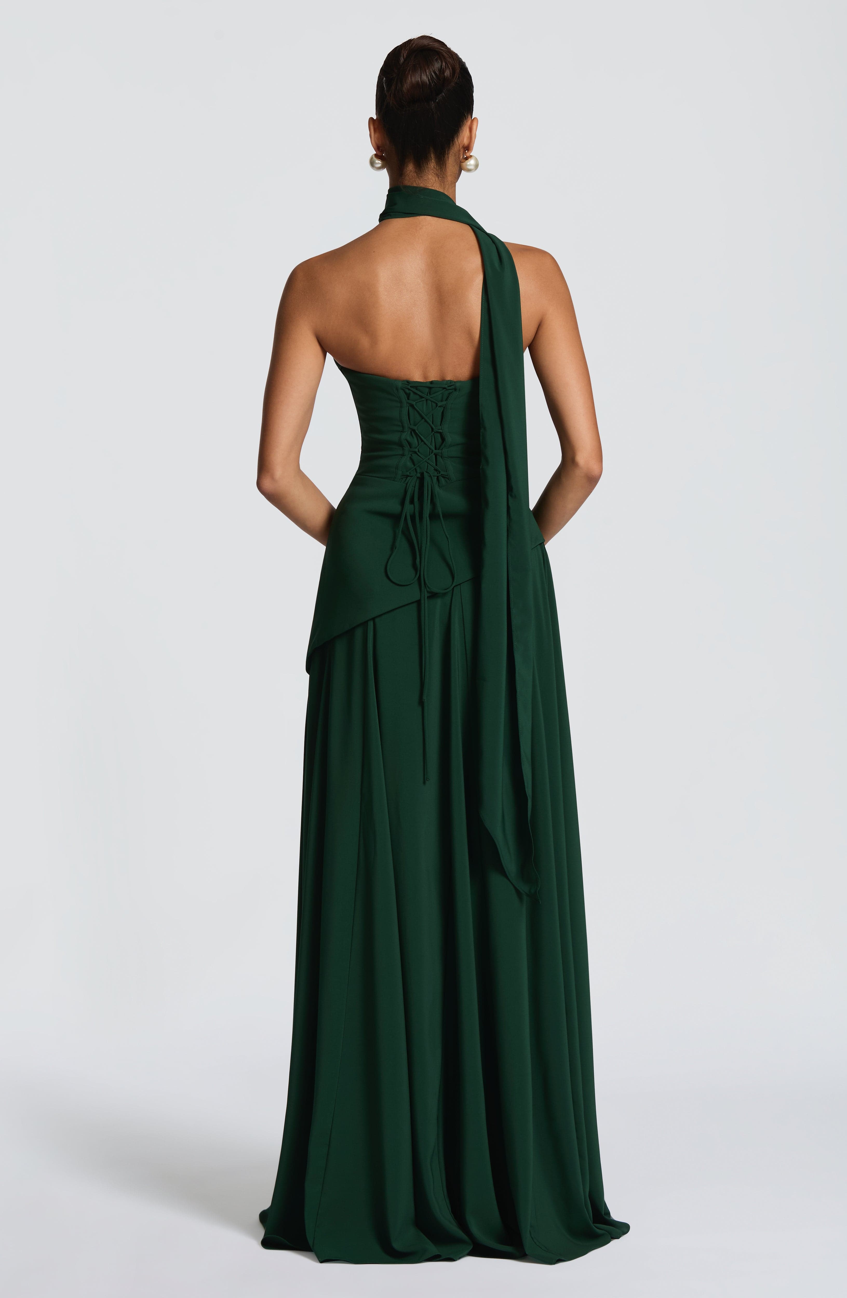 minilena Patricia Maxi Dress Emerald