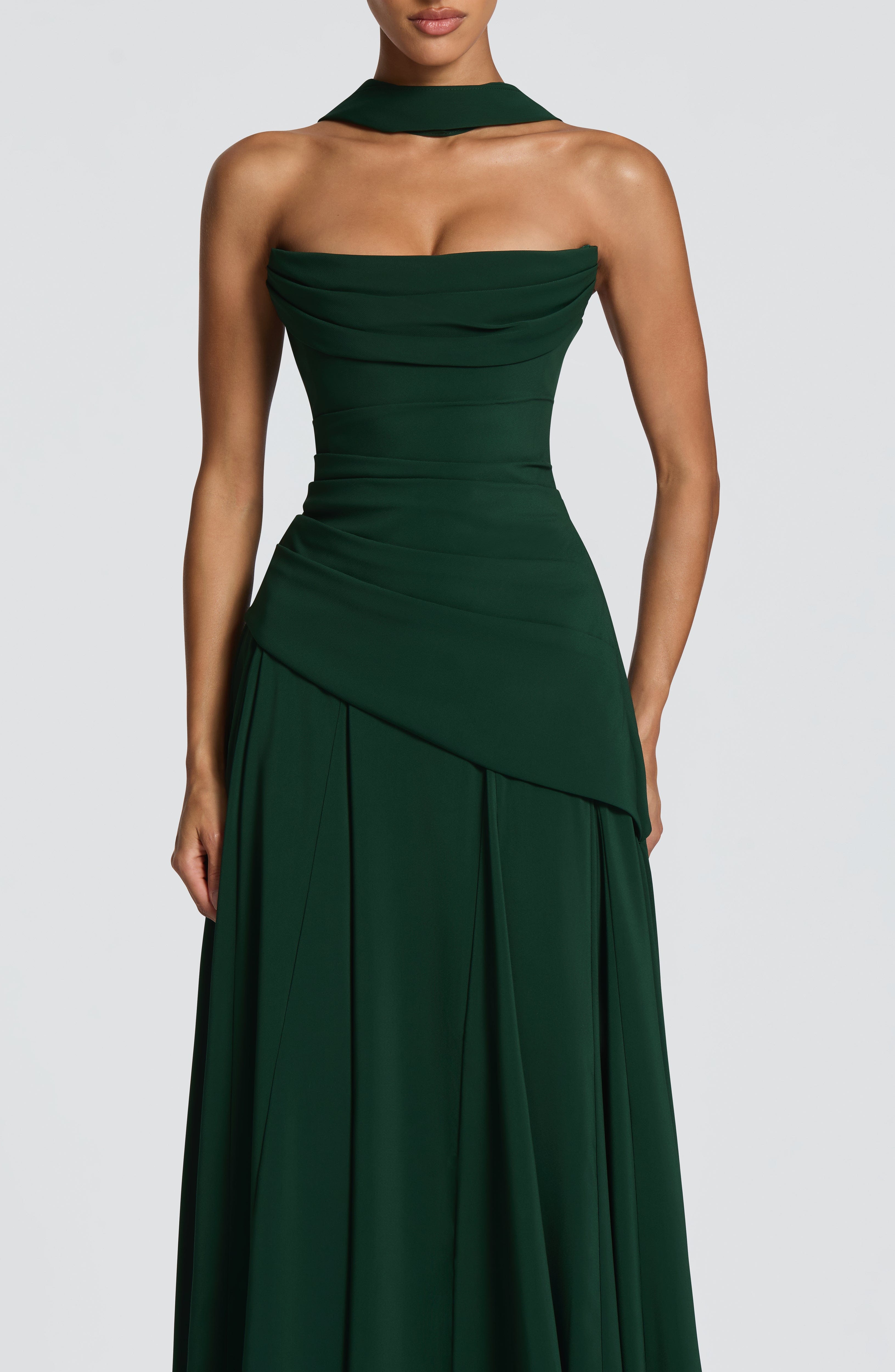 minilena Patricia Maxi Dress Emerald