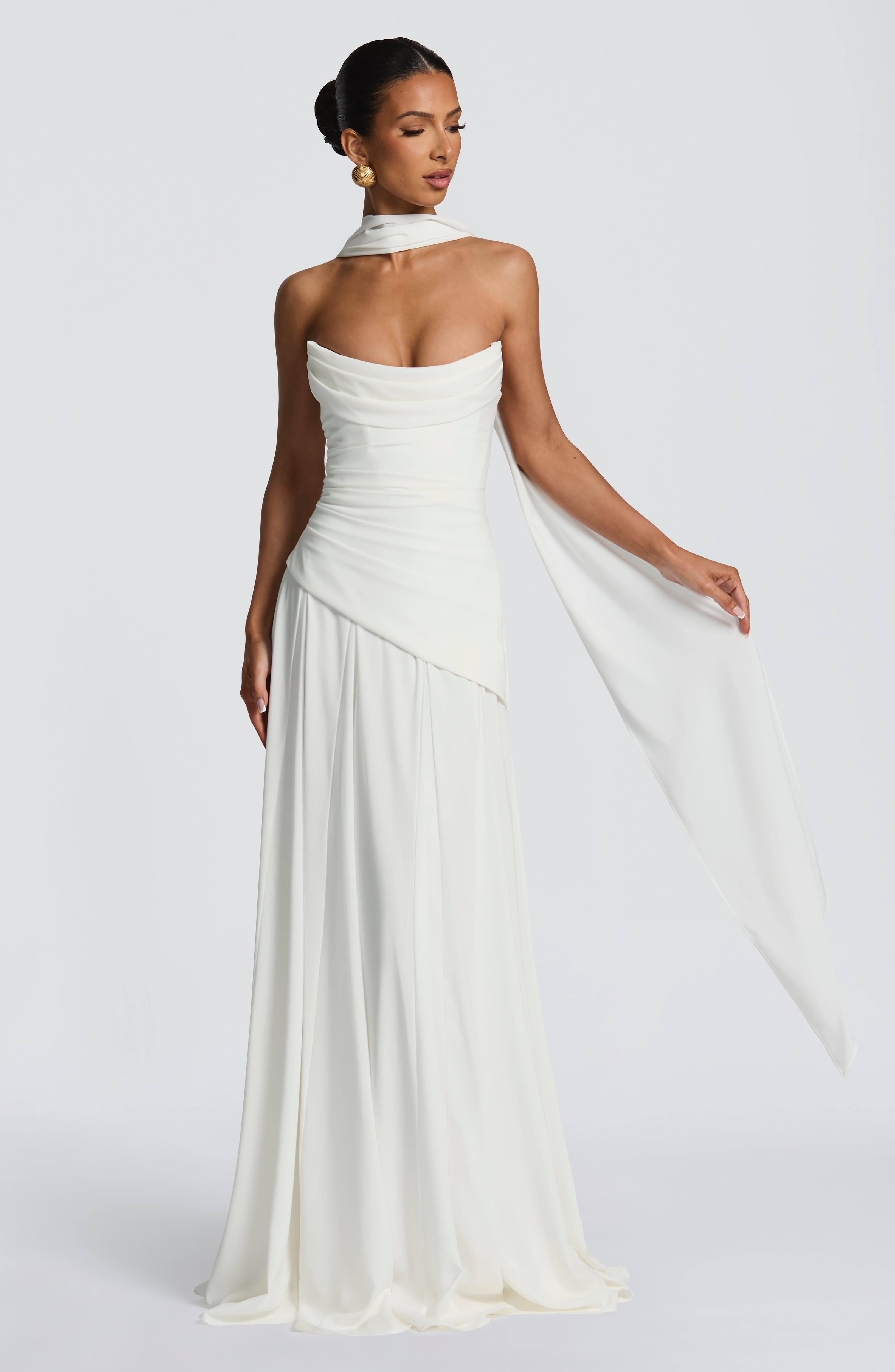 minilena Patricia Maxi Dress Ivory