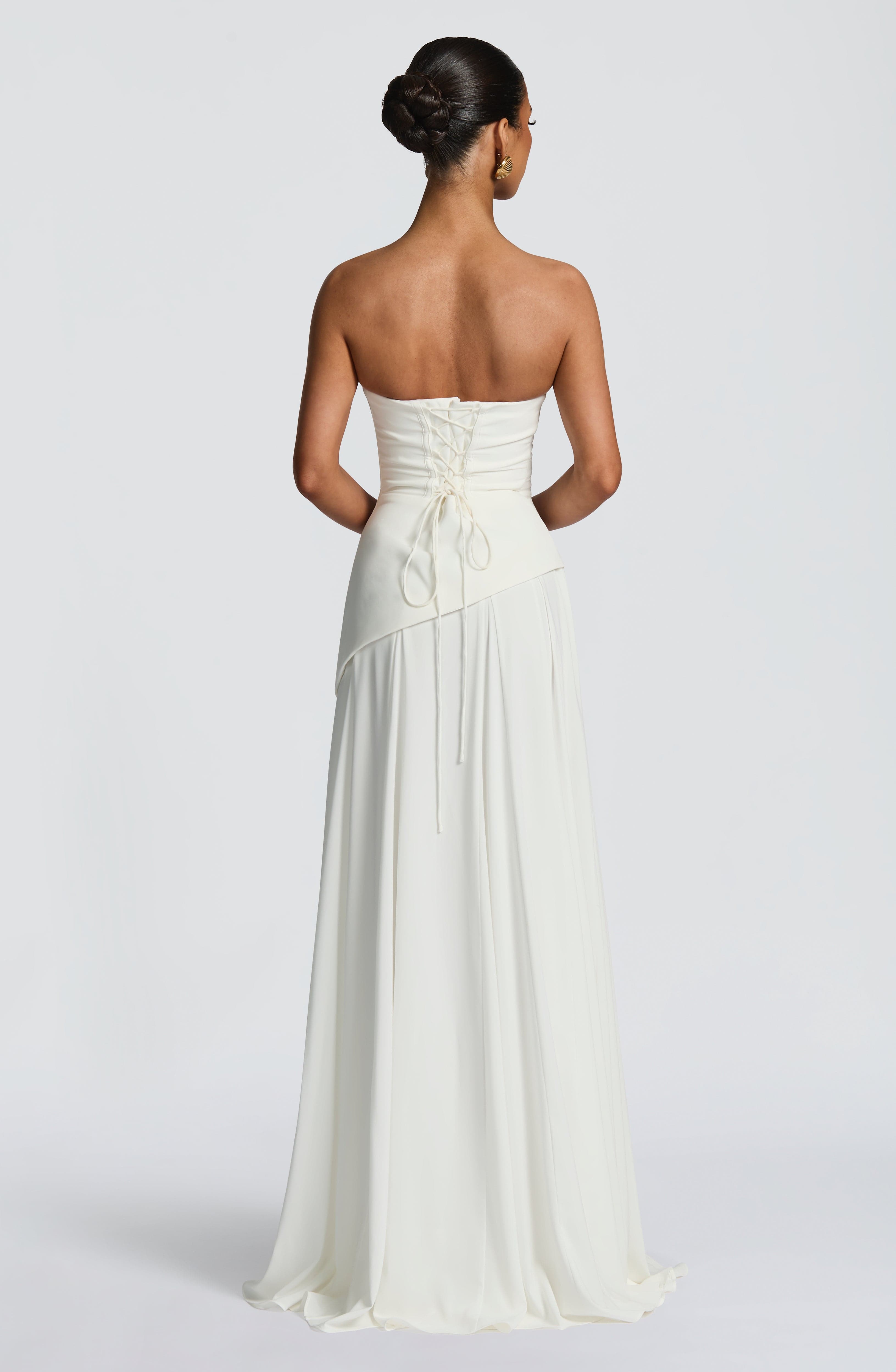 minilena Patricia Maxi Dress Ivory