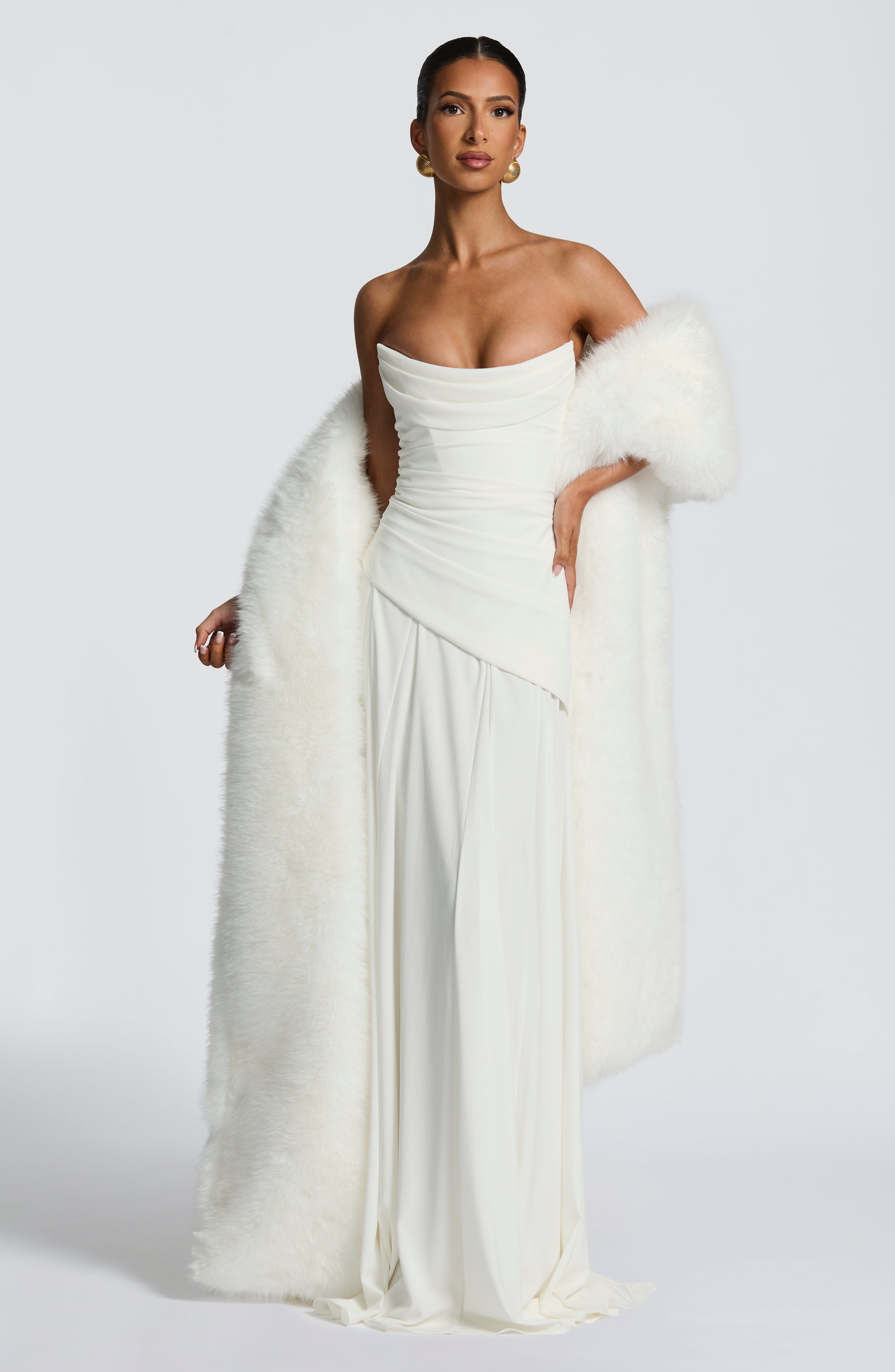 minilena Patricia Maxi Dress Ivory