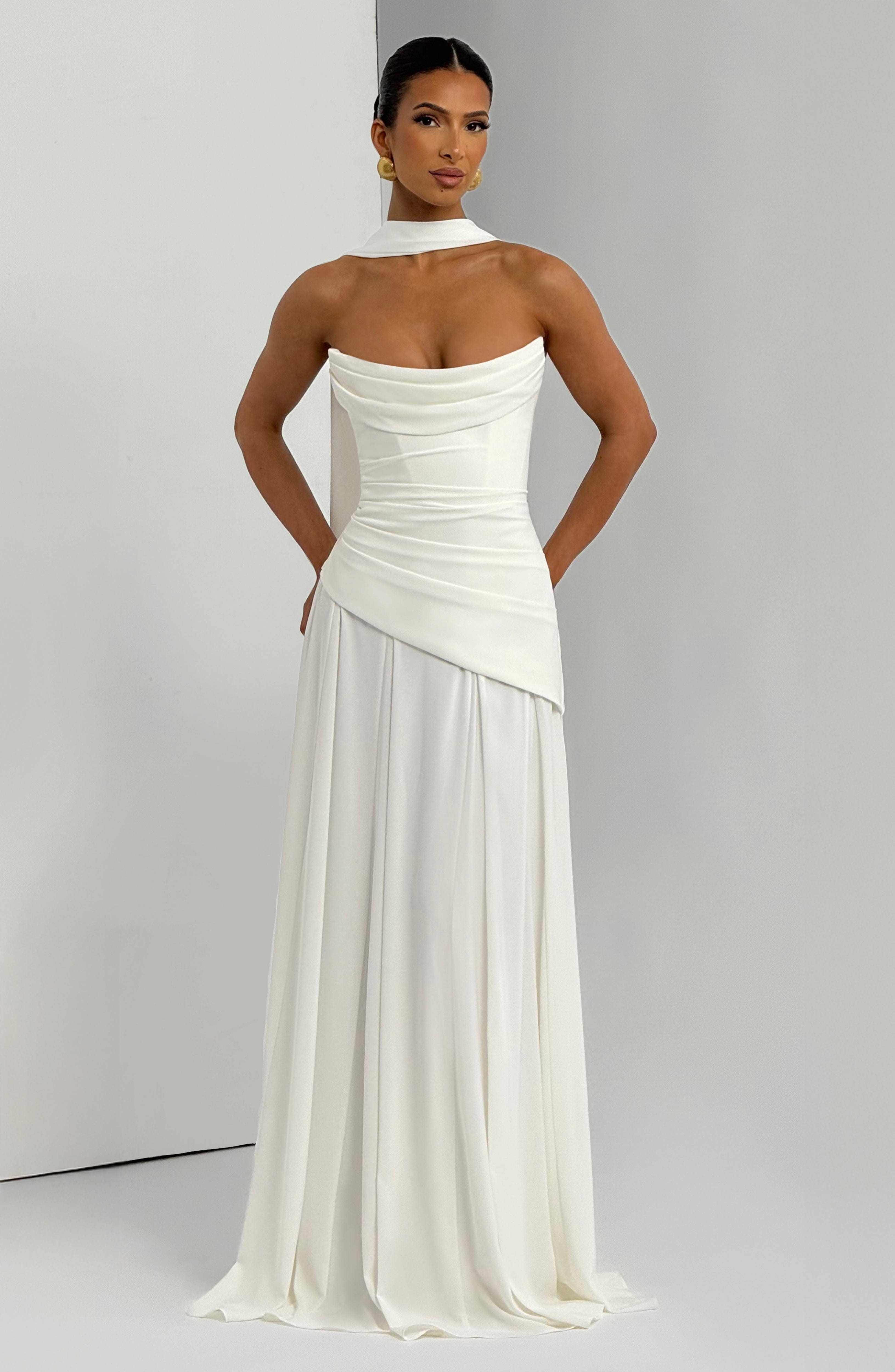 minilena Patricia Maxi Dress Ivory