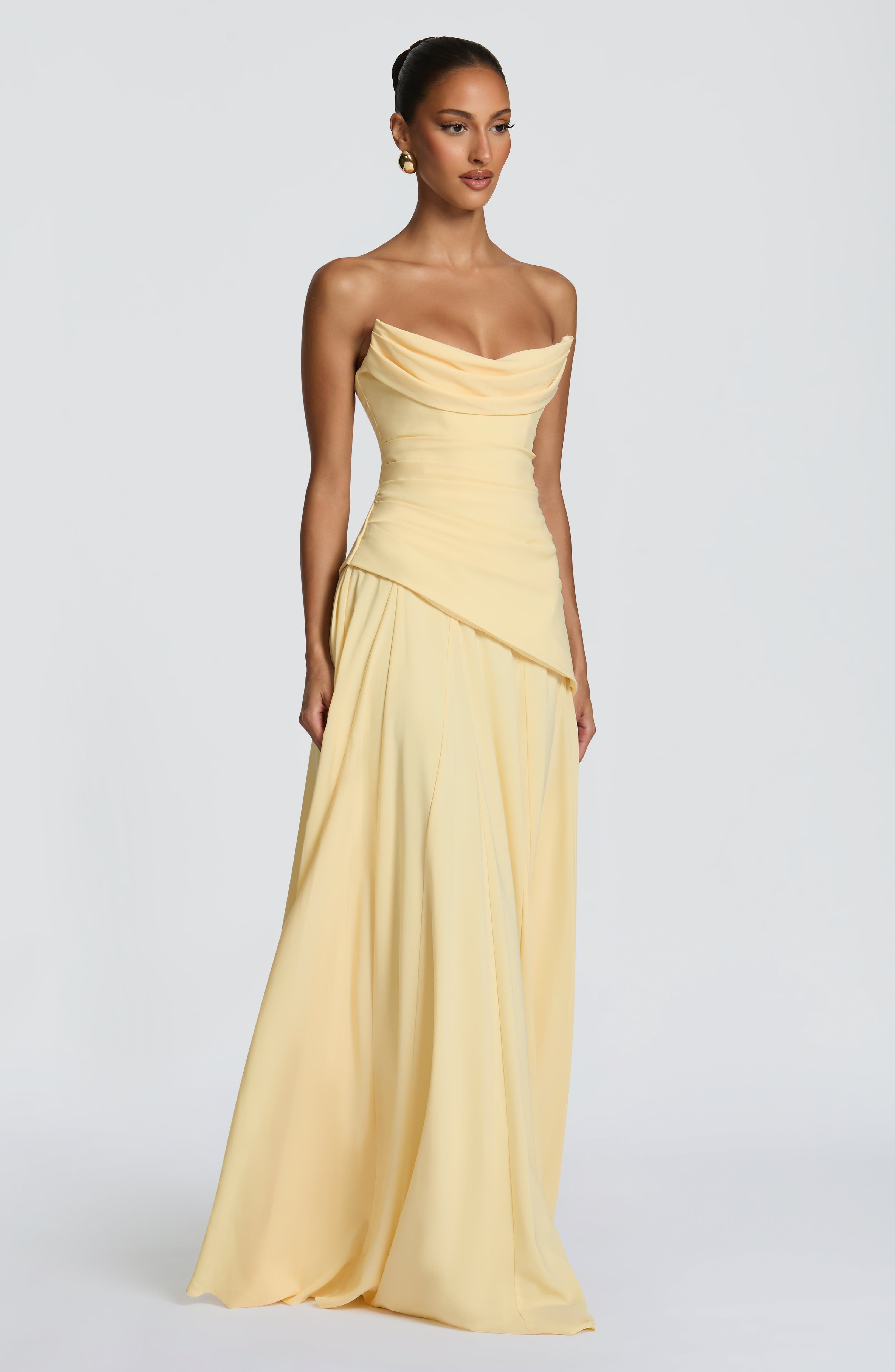 minilena Patricia Maxi Dress Lemon