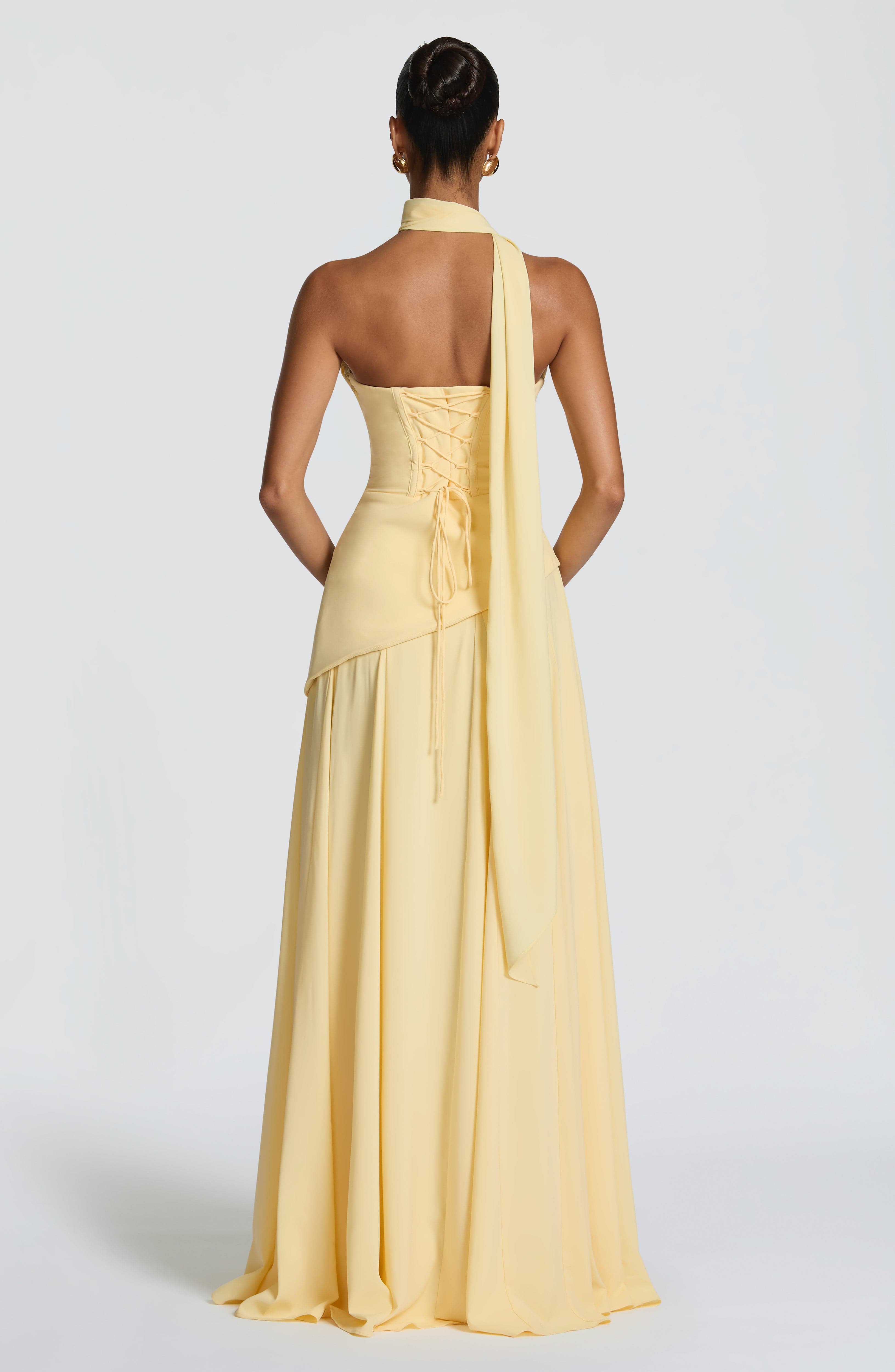 minilena Patricia Maxi Dress Lemon
