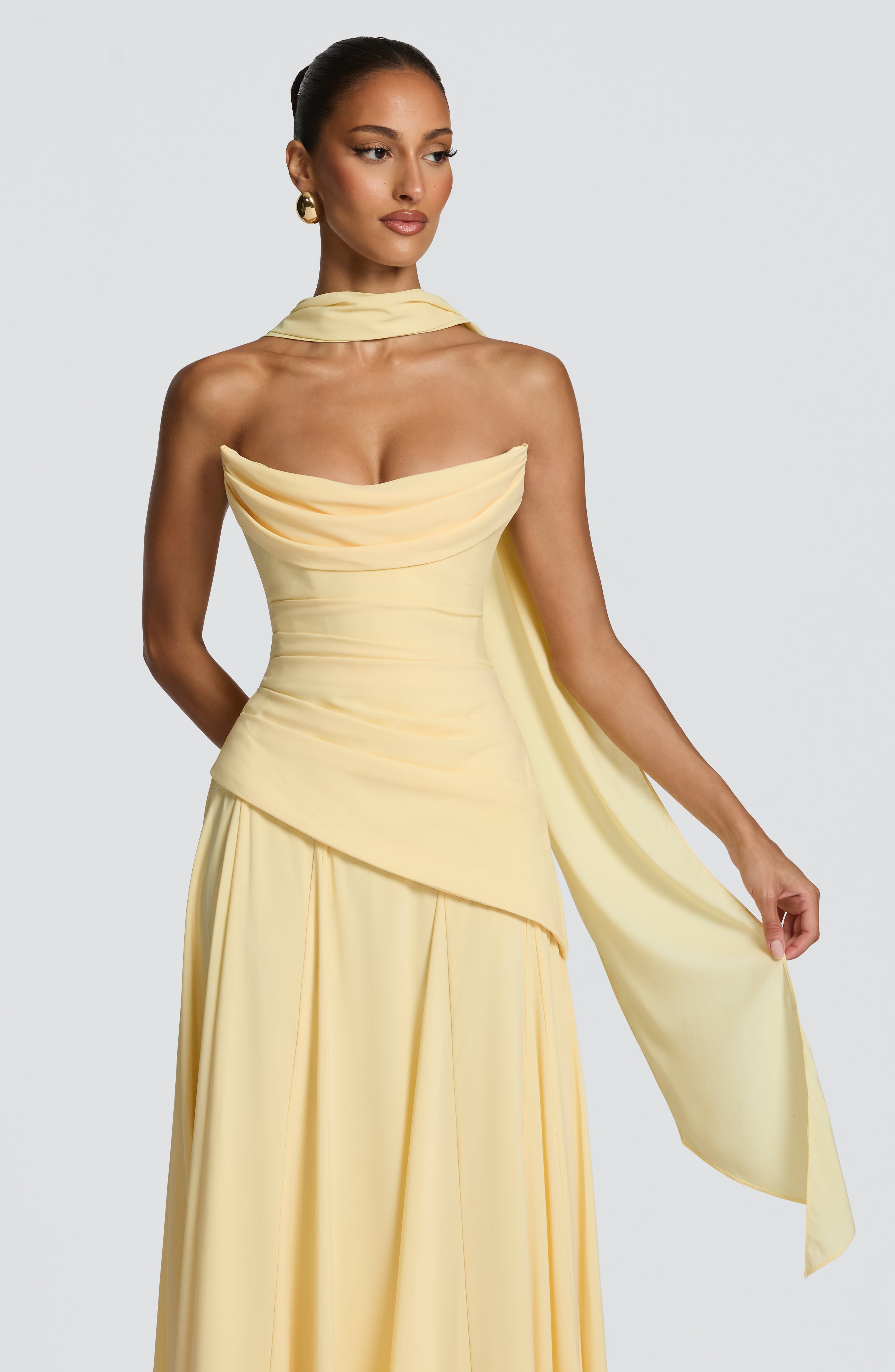 minilena Patricia Maxi Dress Lemon