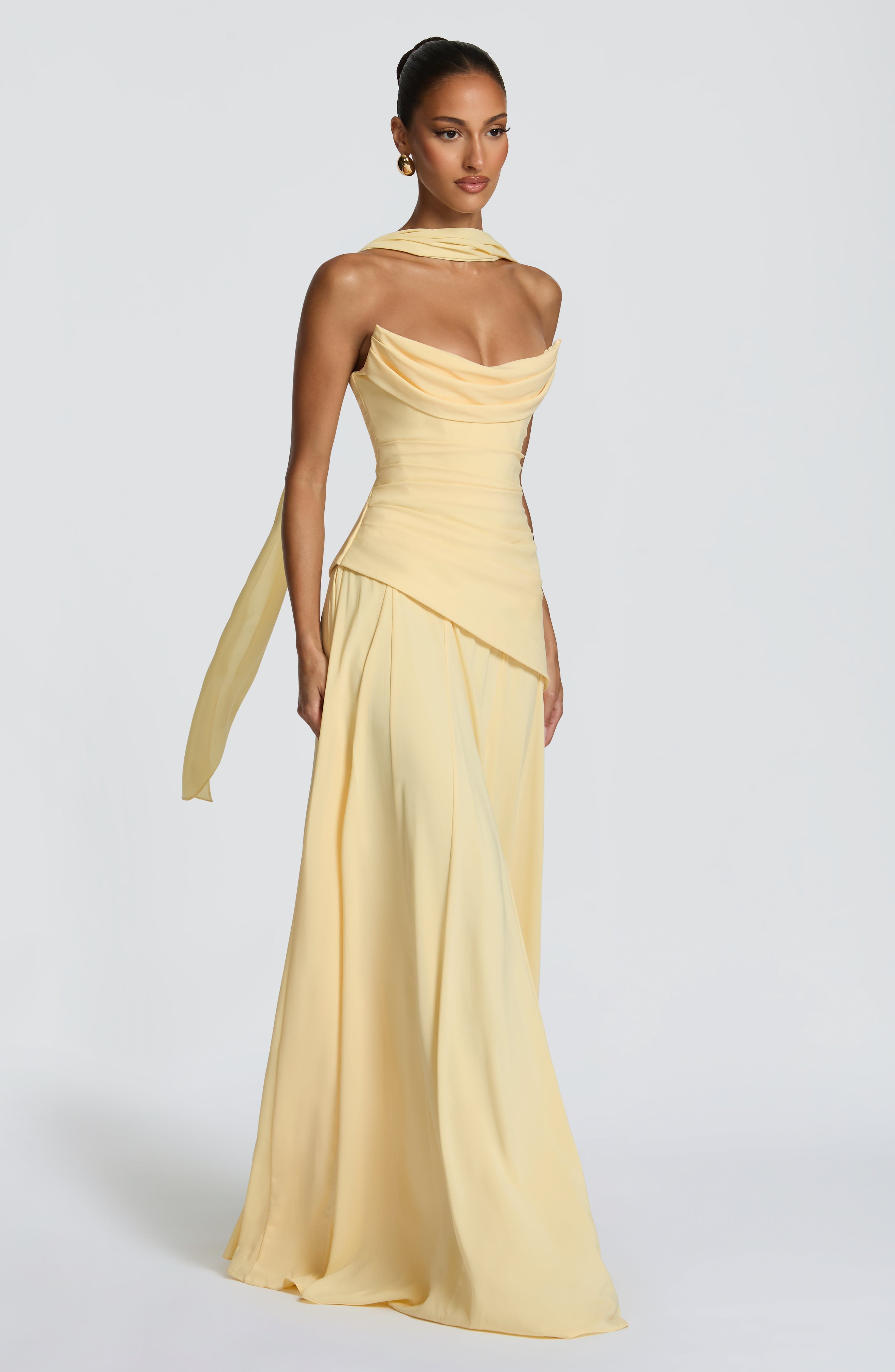 minilena Patricia Maxi Dress Lemon