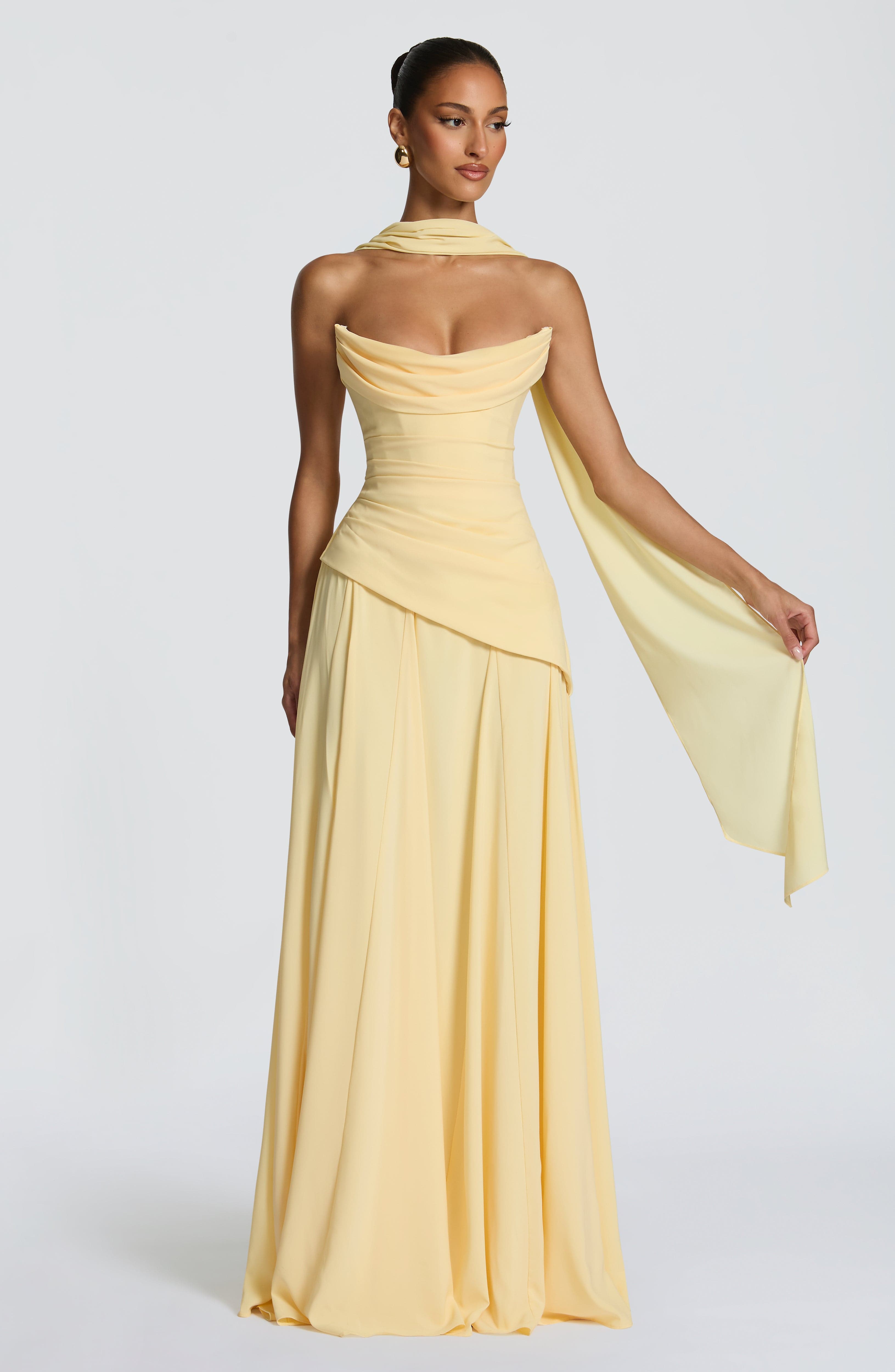 minilena Patricia Maxi Dress Lemon