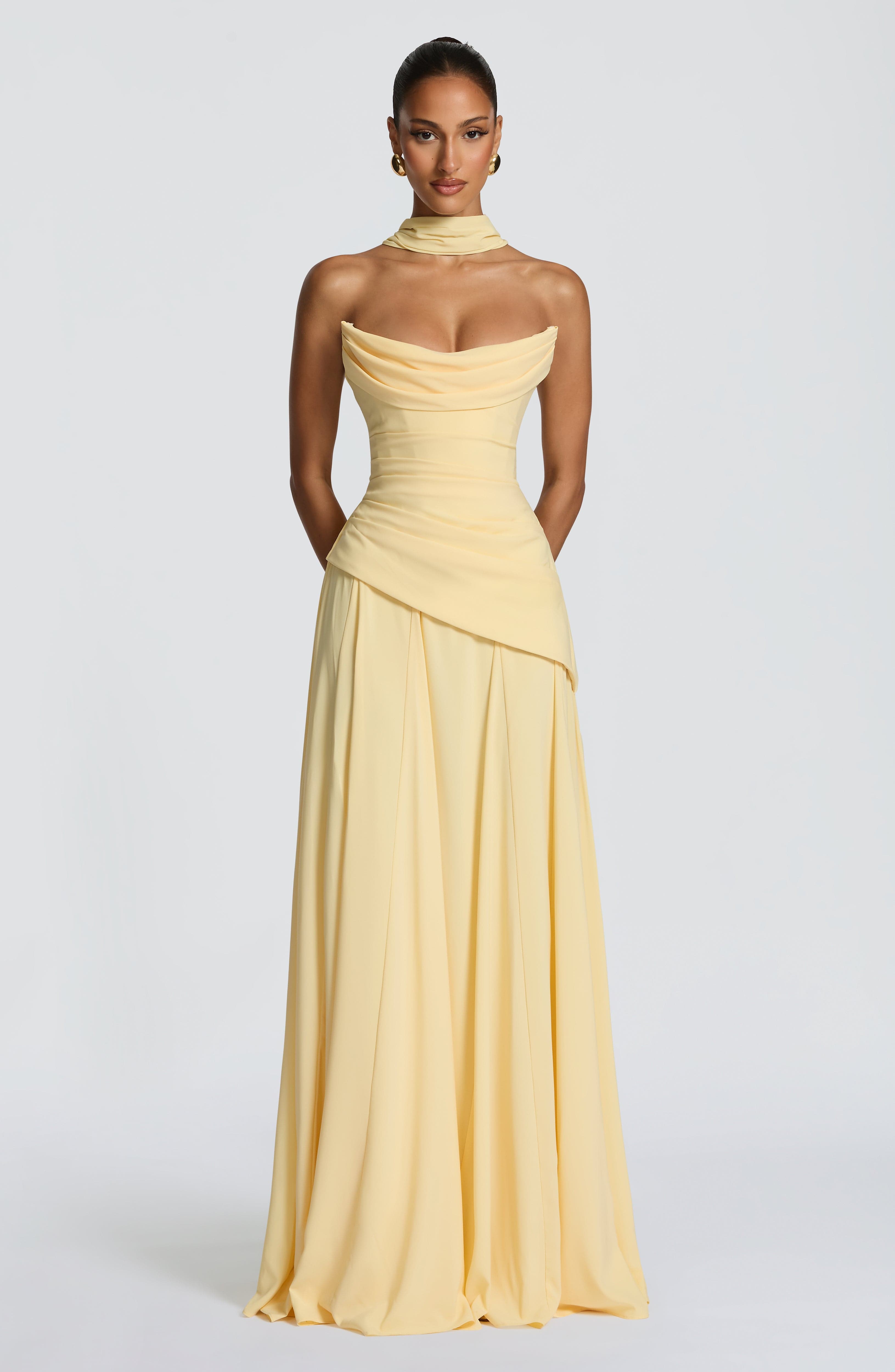 minilena Patricia Maxi Dress Lemon