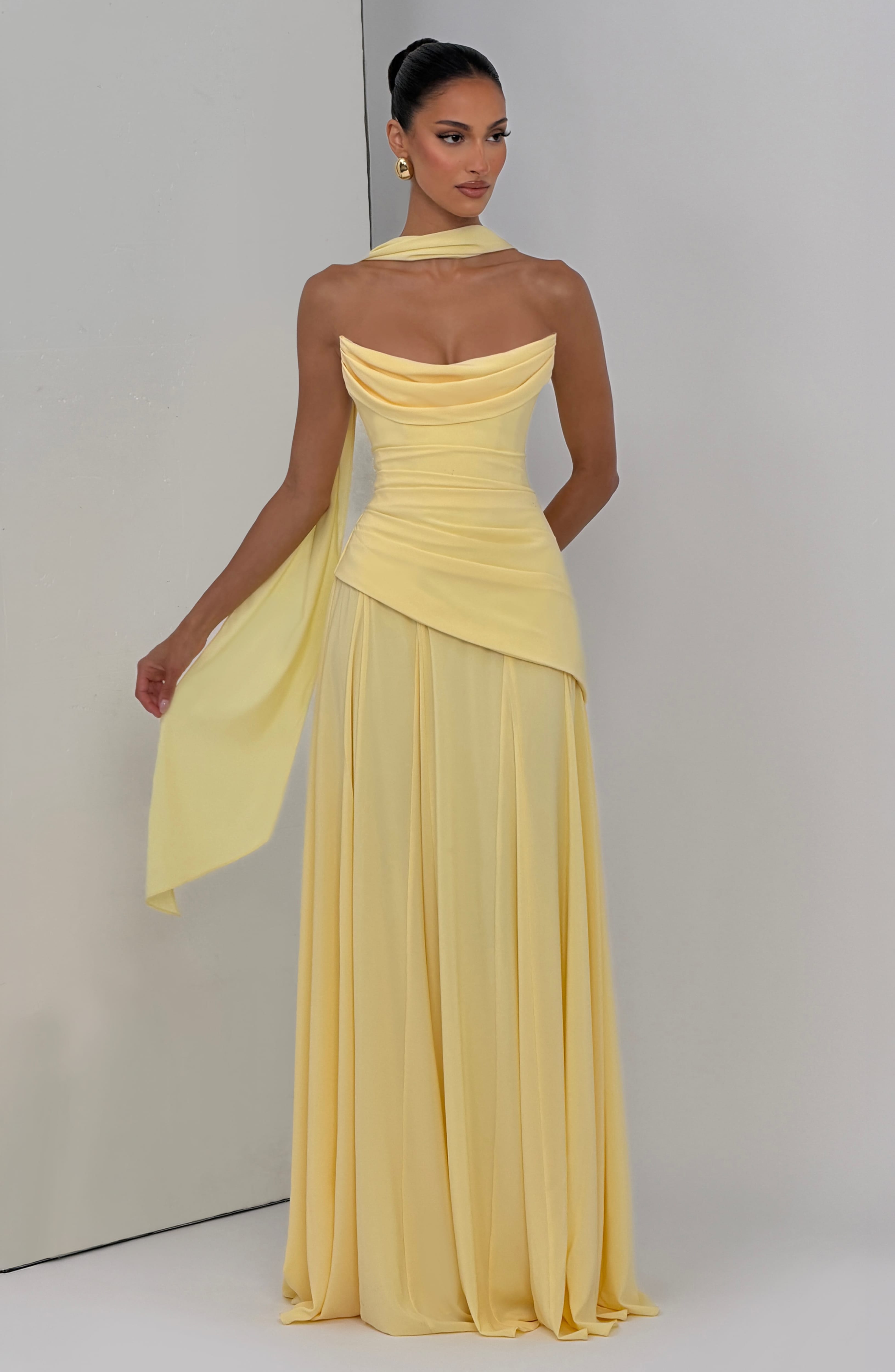 minilena Patricia Maxi Dress Lemon
