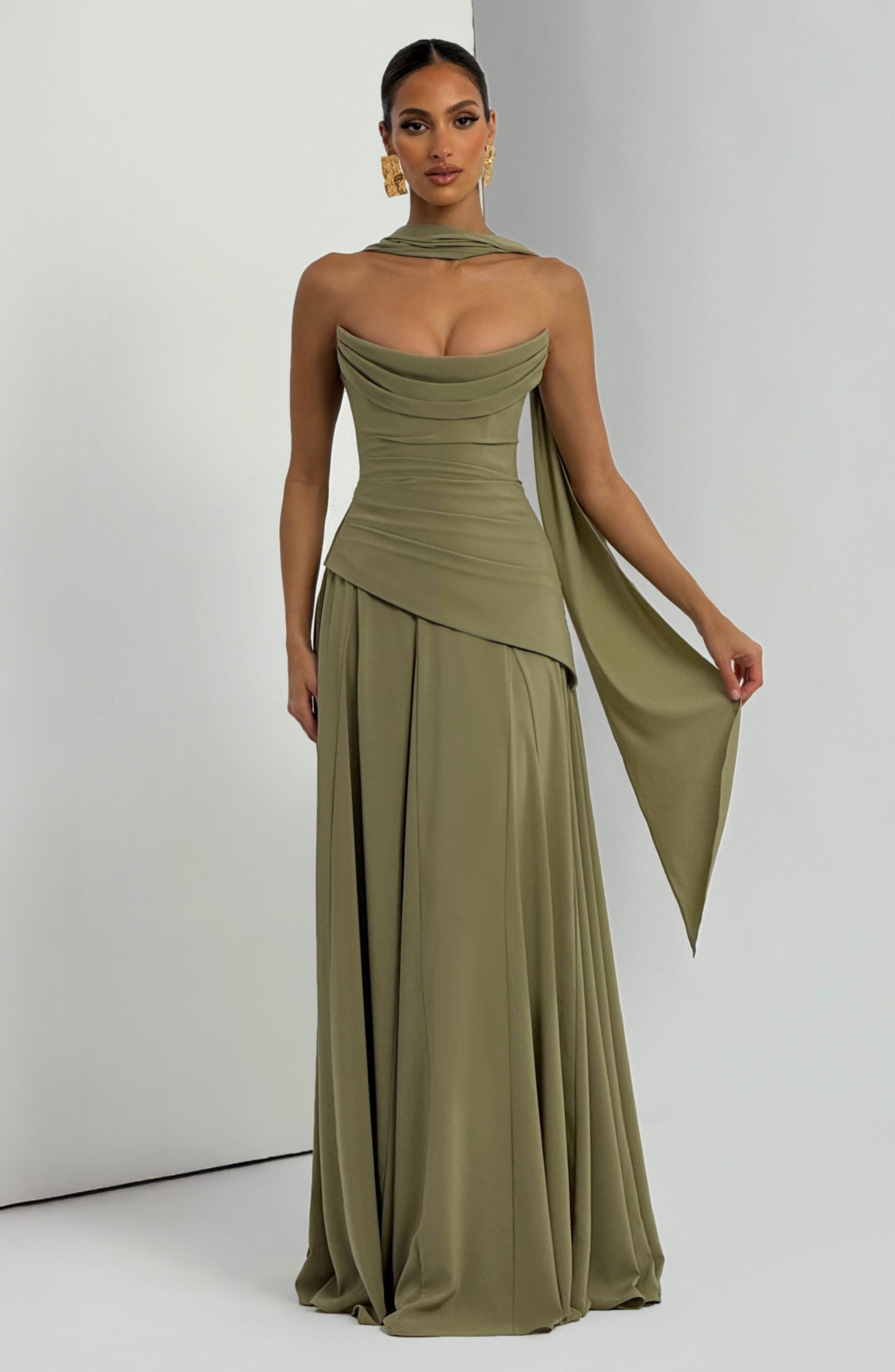 minilena Patricia Maxi Dress Sage