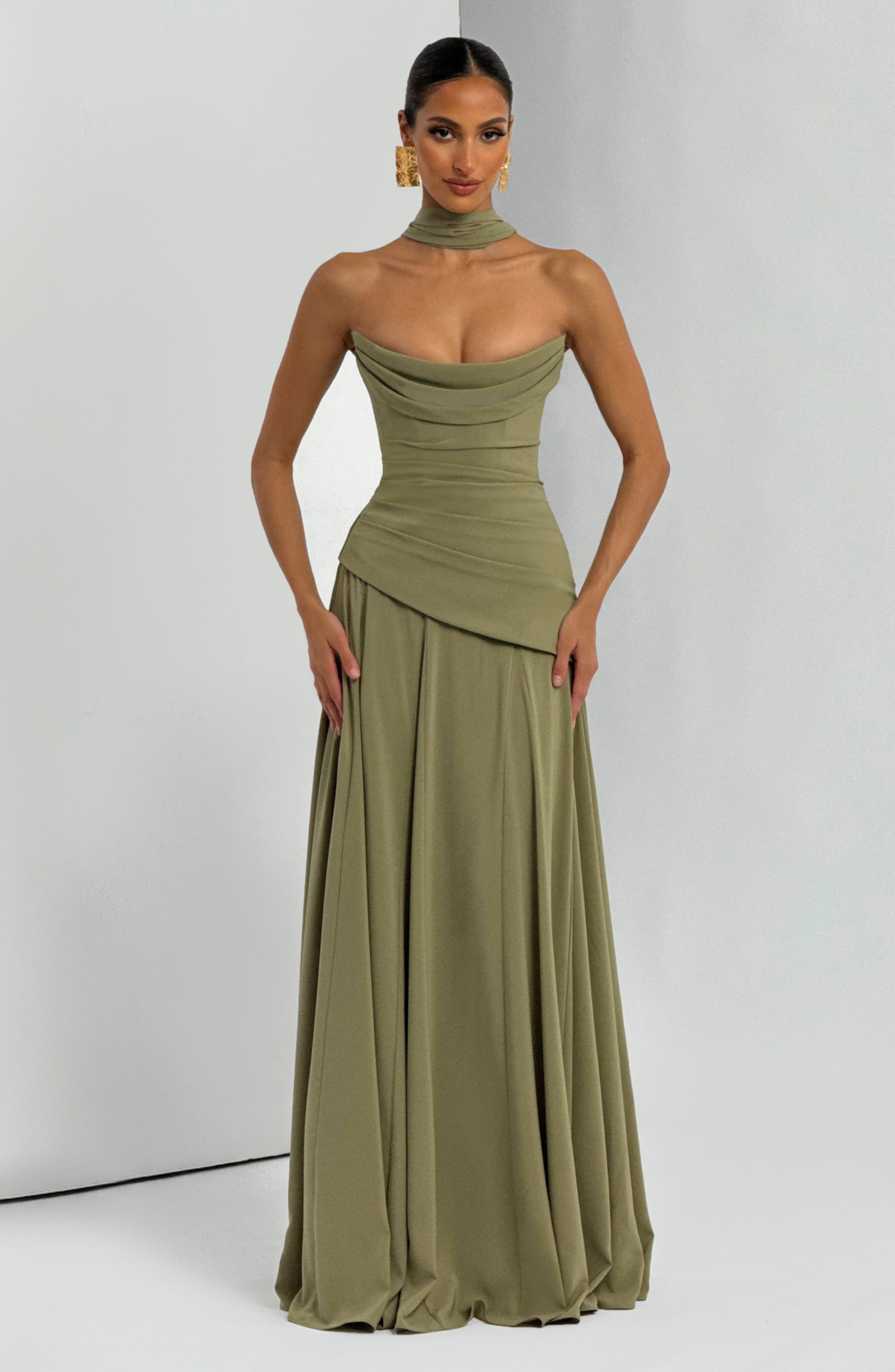 minilena Patricia Maxi Dress Sage