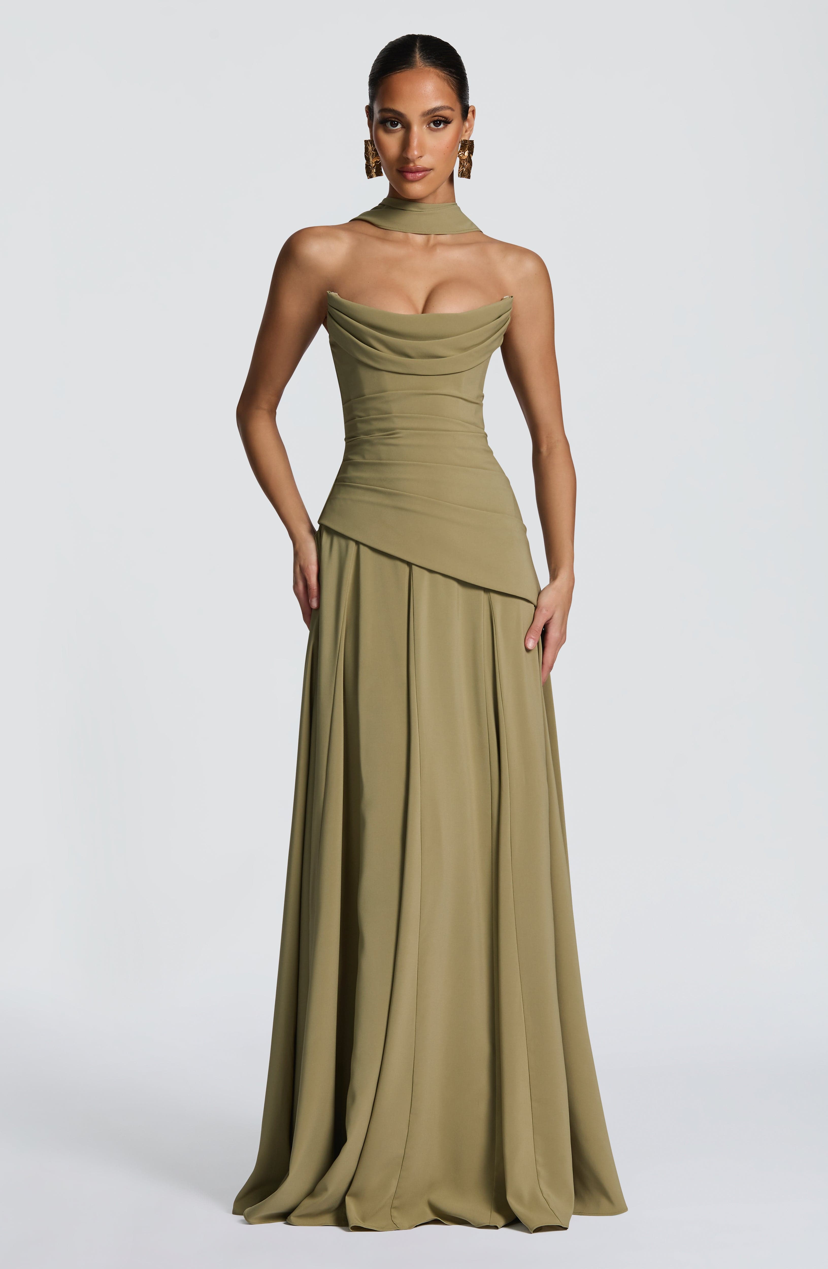 minilena Patricia Maxi Dress Sage