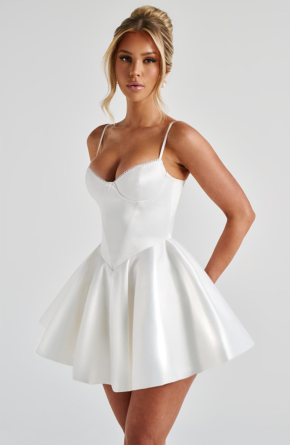 minilena Poppy Mini Dress Ivory