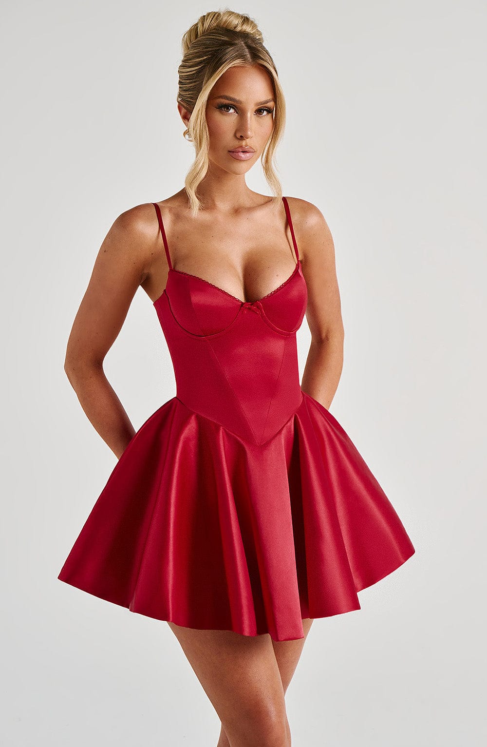 minilena Poppy Mini Dress Red