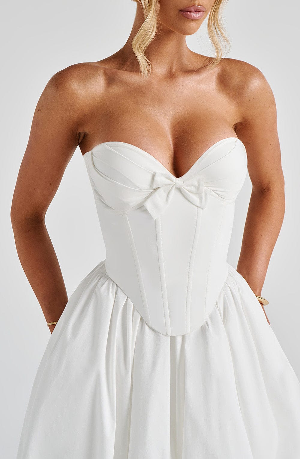 minilena Prim Midi Dress Ivory