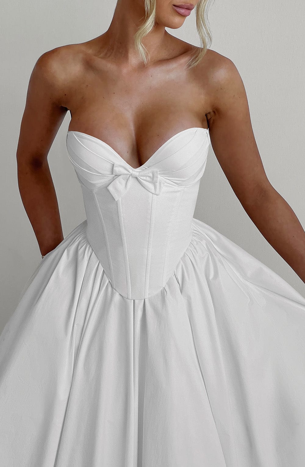 minilena Prim Midi Dress Ivory