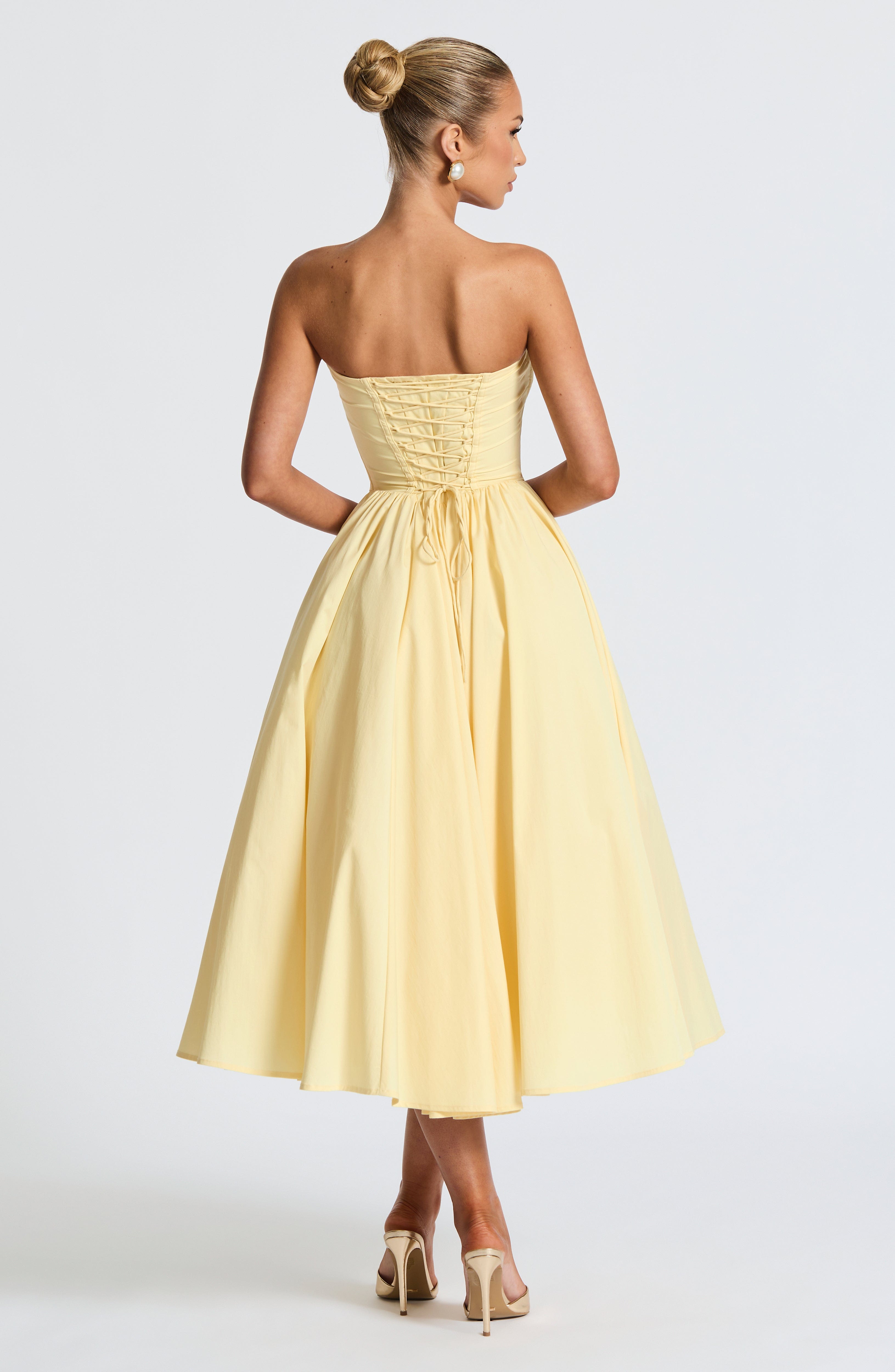 minilena Prim Midi Dress Lemon