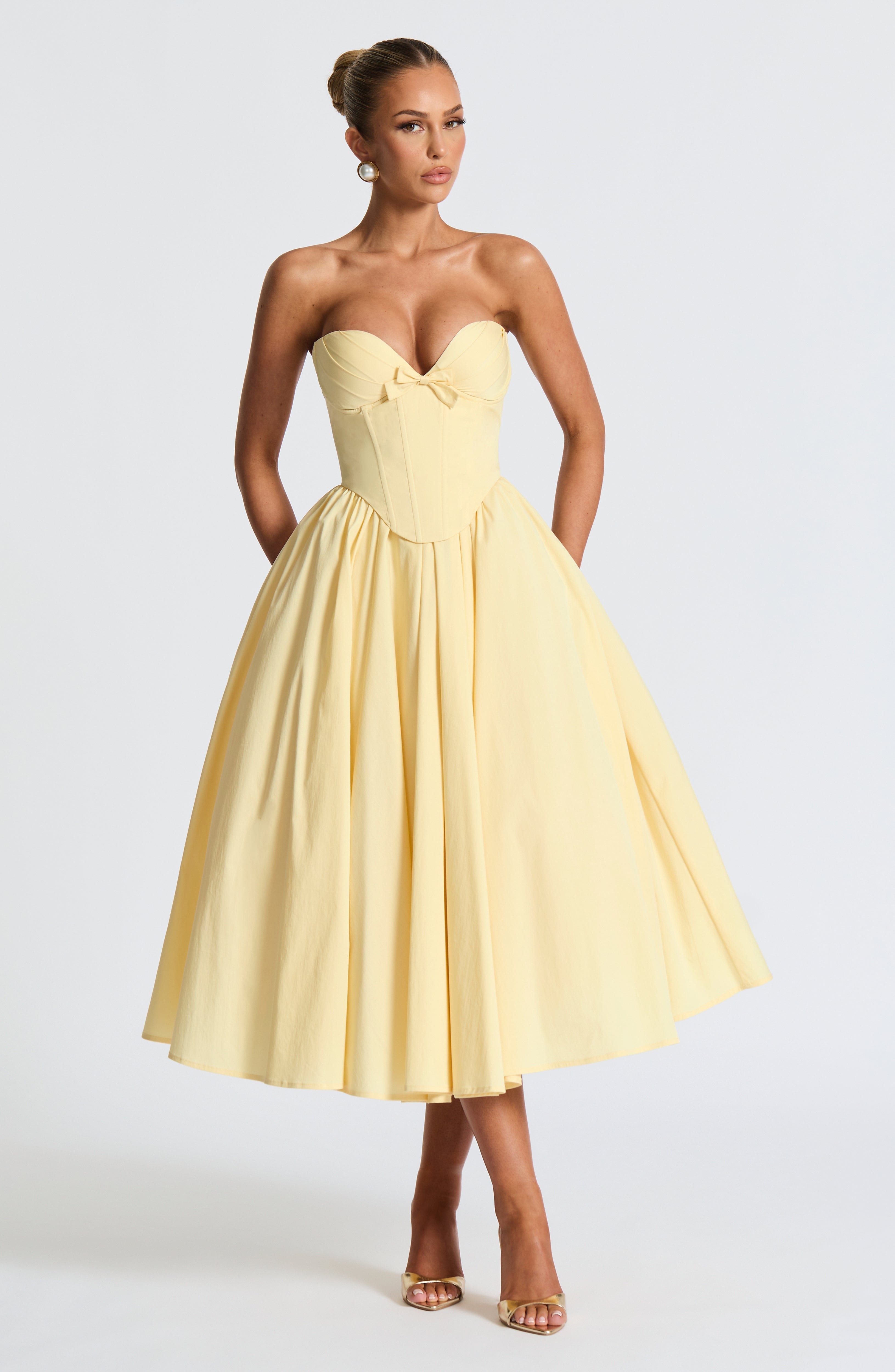 minilena Prim Midi Dress Lemon