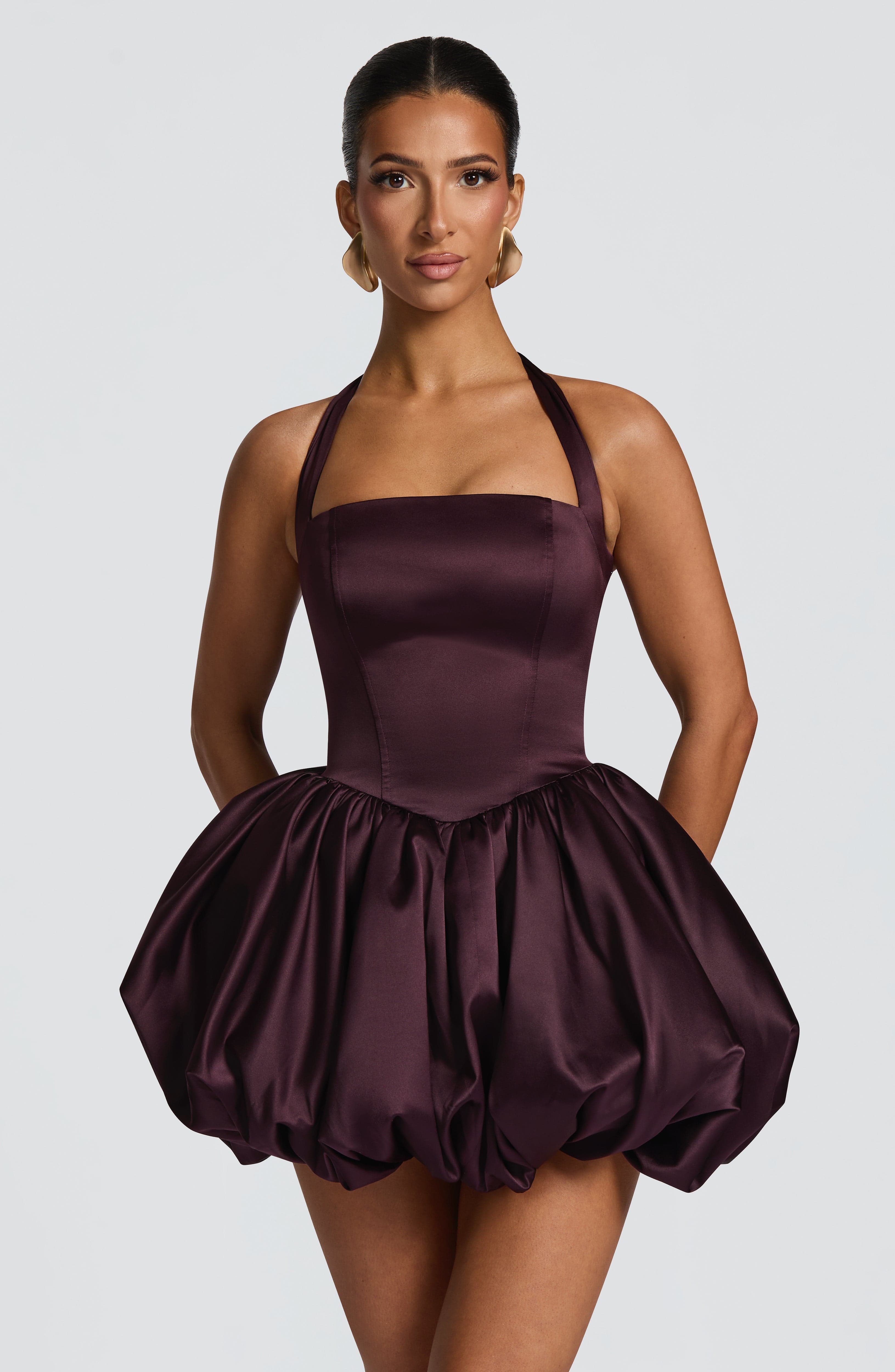 minilena Prudence Mini Dress Plum