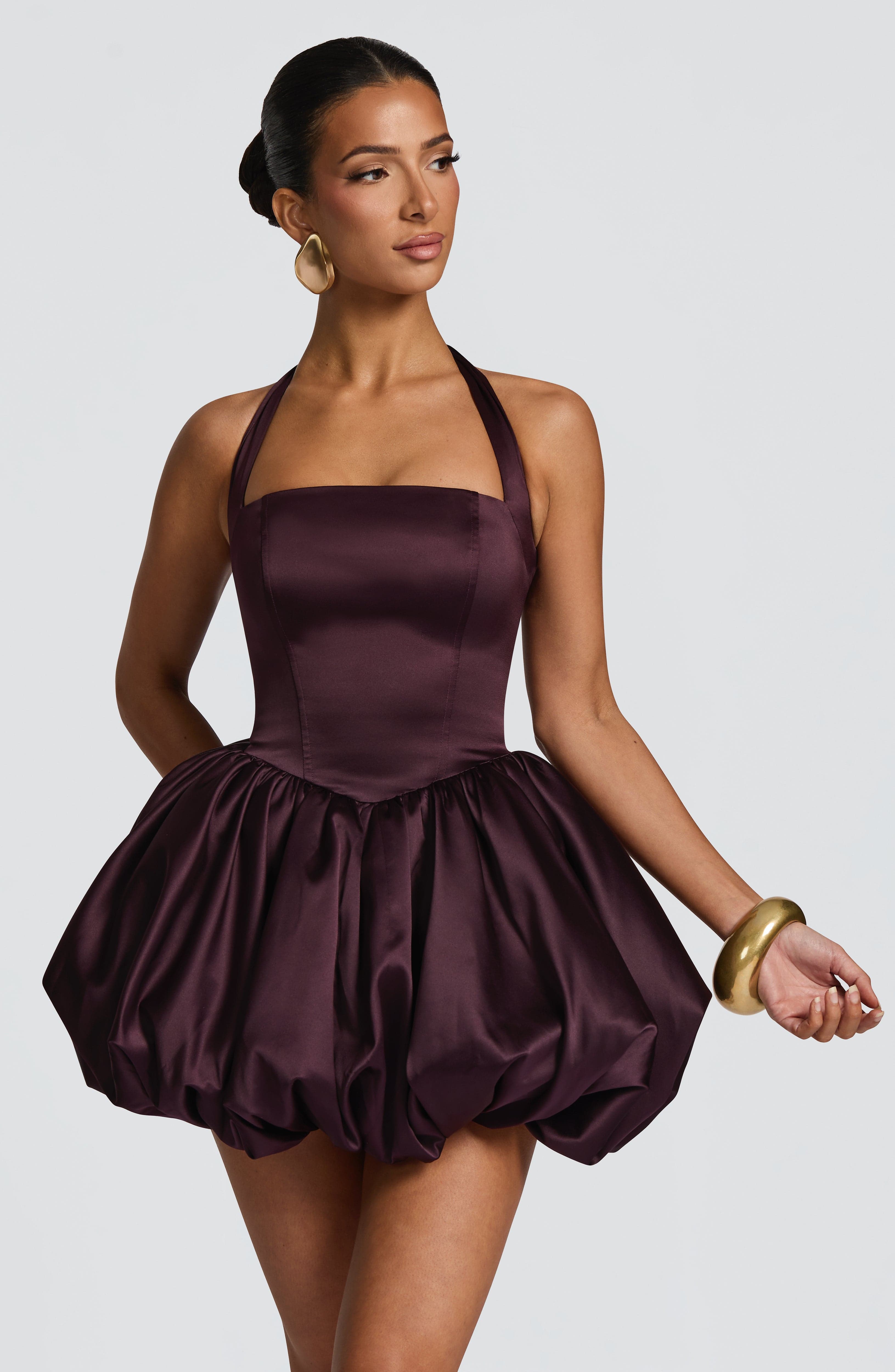minilena Prudence Mini Dress Plum