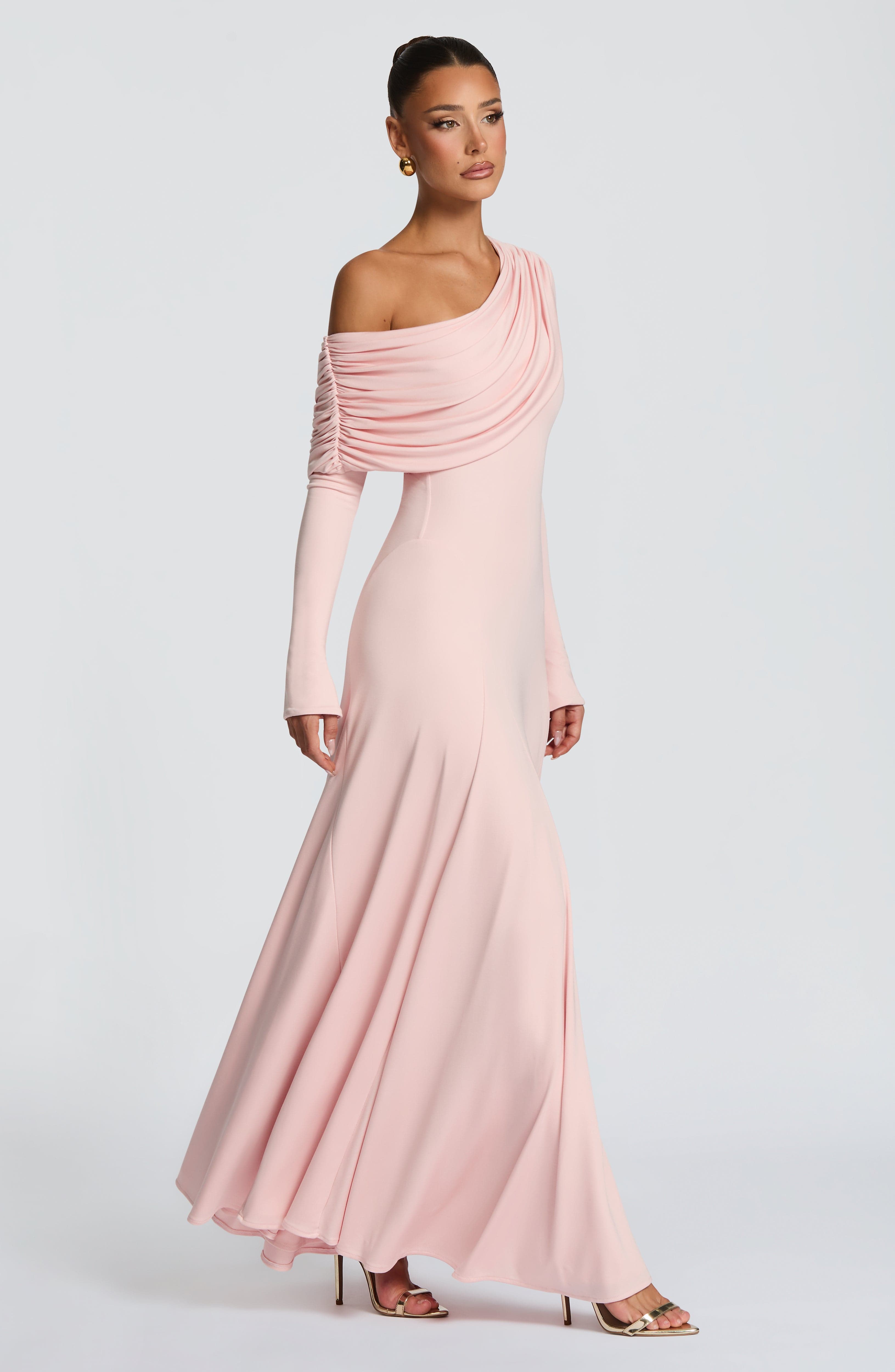 minilena Rafaela Maxi Dress Soft Blush