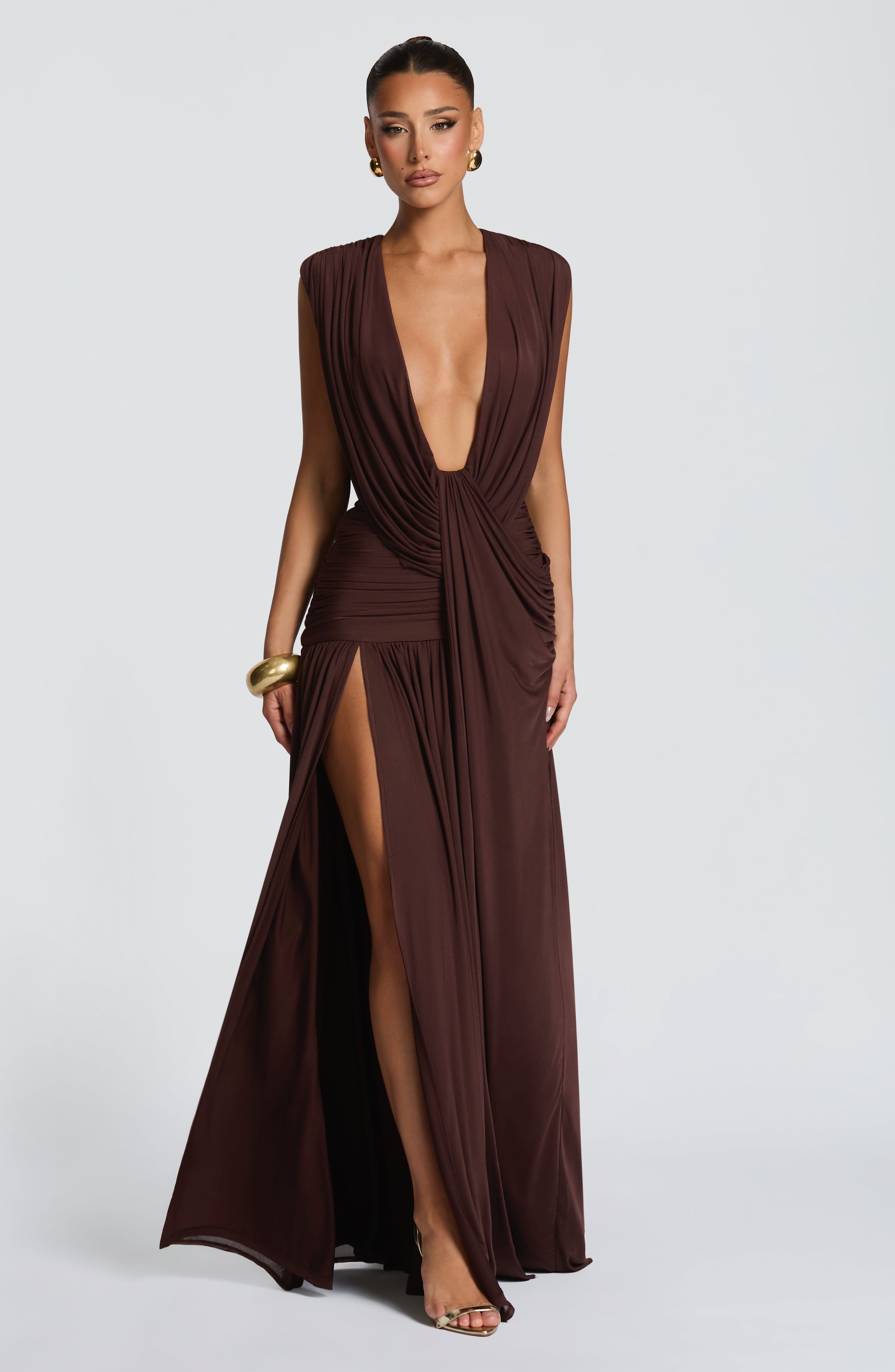 minilena Romilly Gown Plum Brown