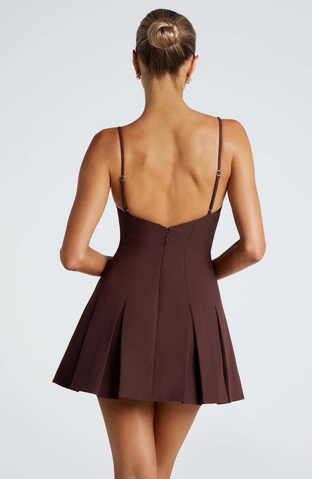minilena Rory Mini Dress Plum Brown