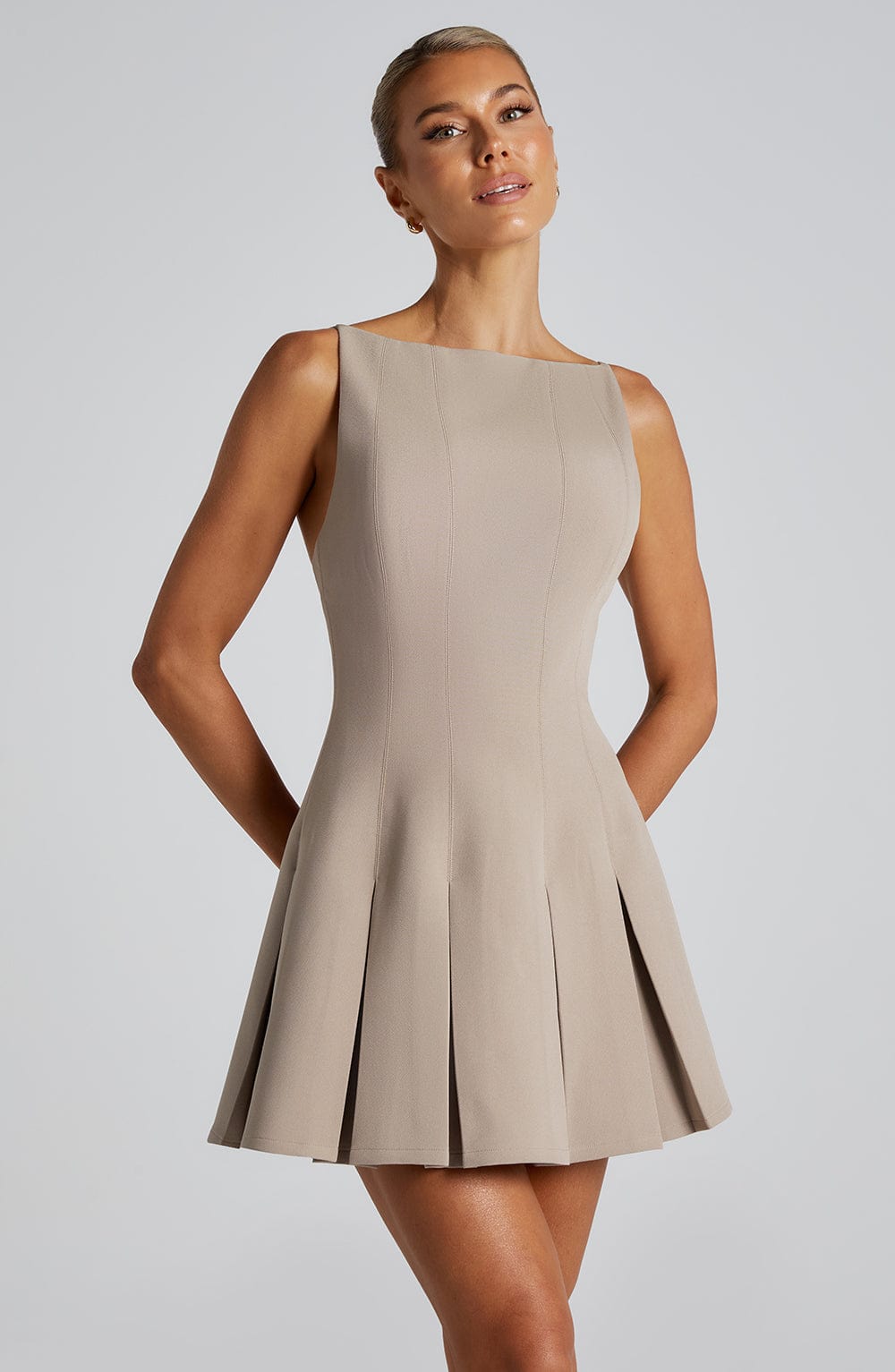 minilena Rory Mini Dress Taupe