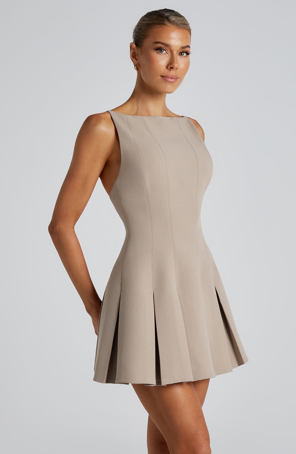 minilena Rory Mini Dress Taupe