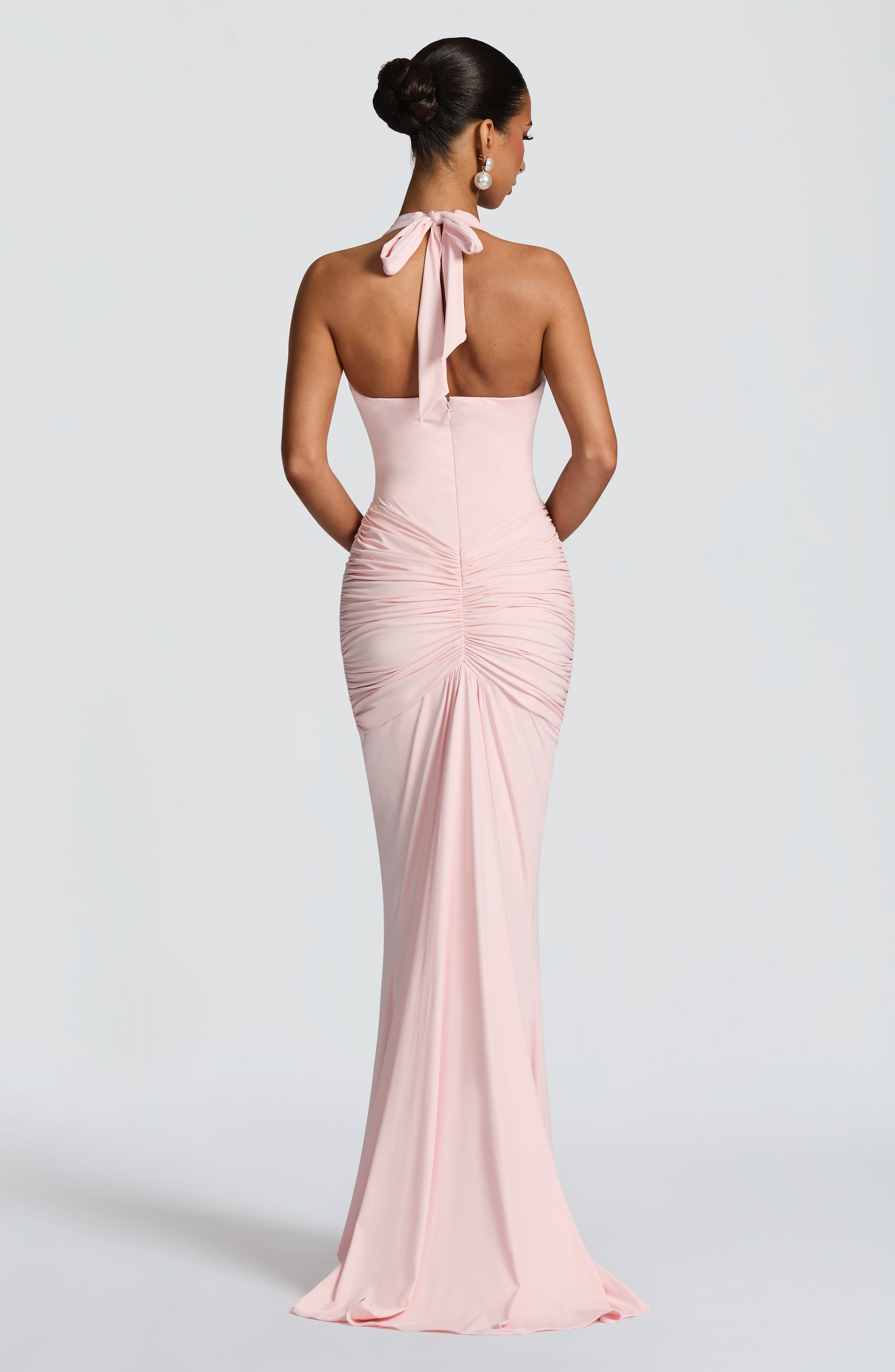 minilena Rosetta Maxi Dress Blush