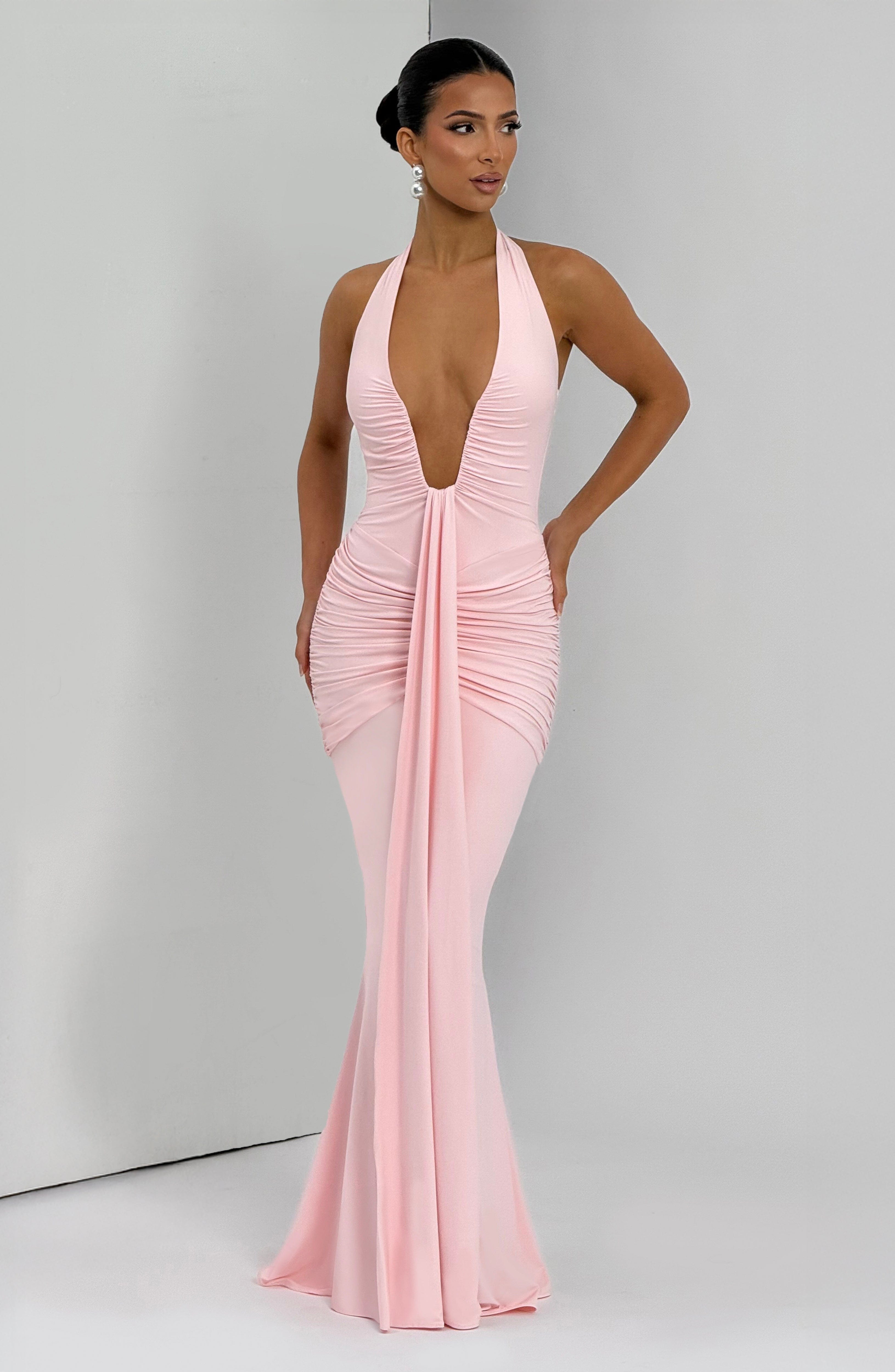 minilena Rosetta Maxi Dress Blush