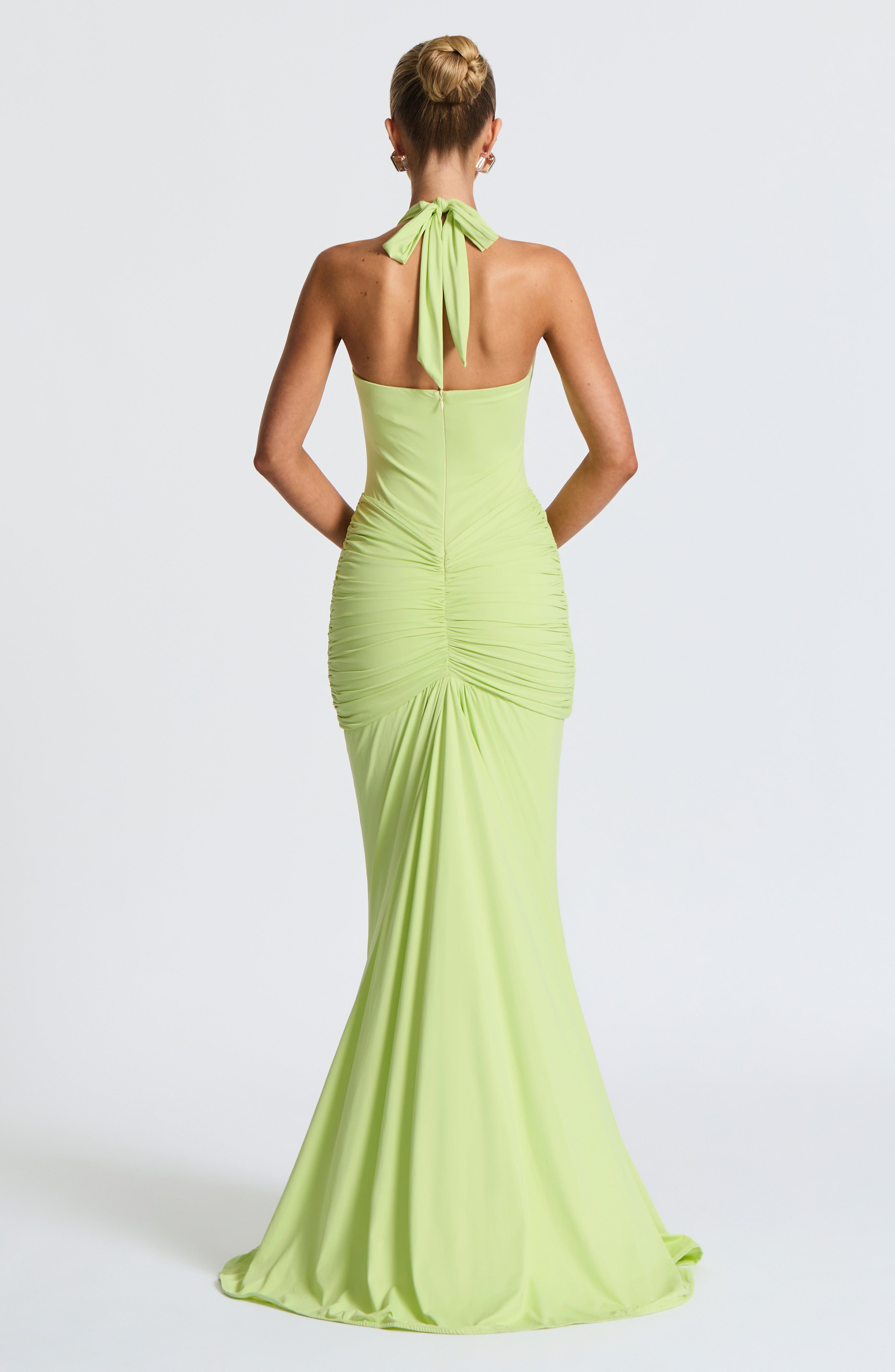 minilena Rosetta Maxi Dress Lime
