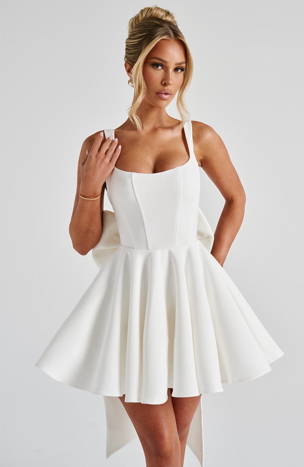 minilena Rue Mini Dress Ivory