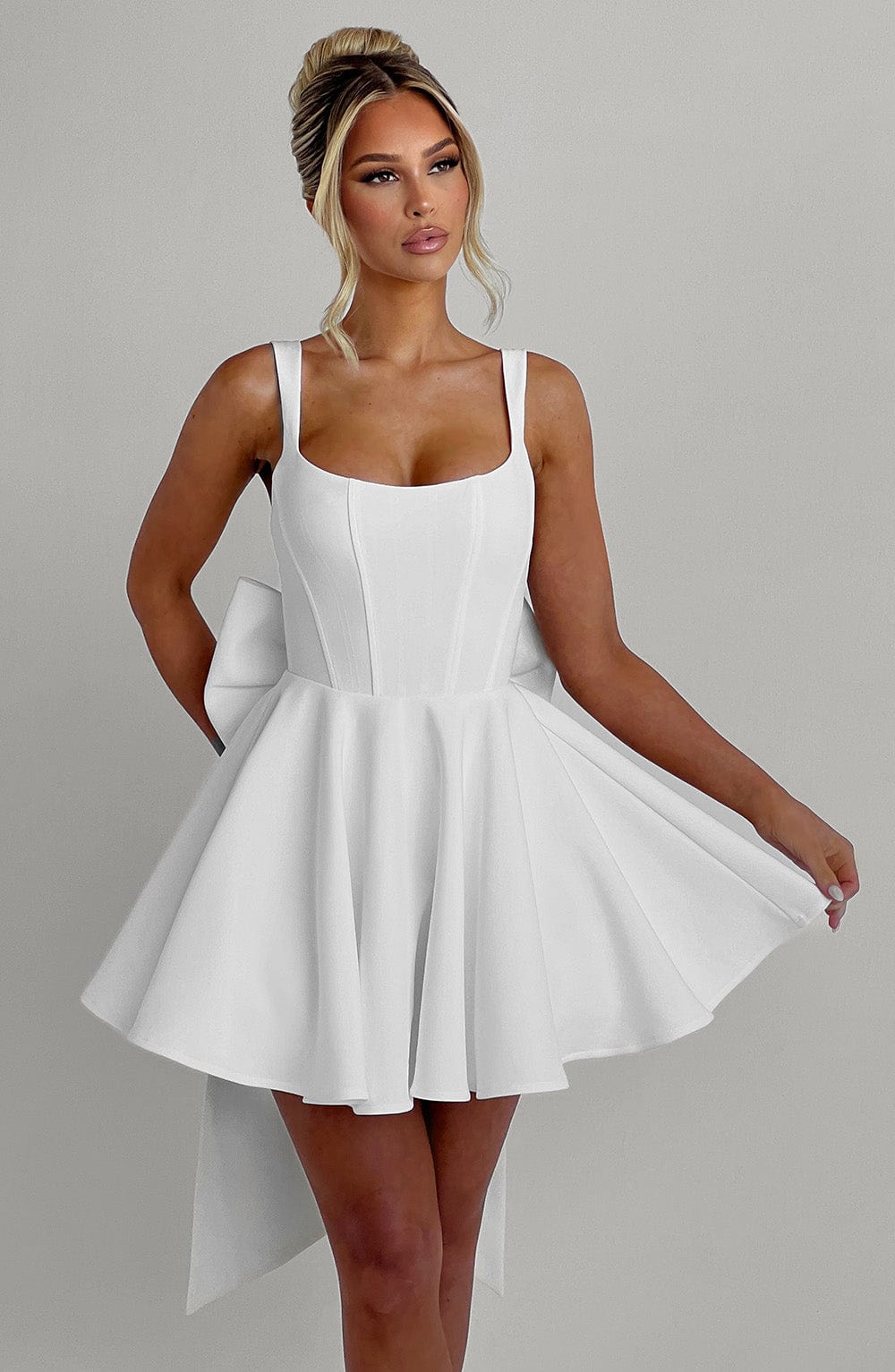 minilena Rue Mini Dress Ivory