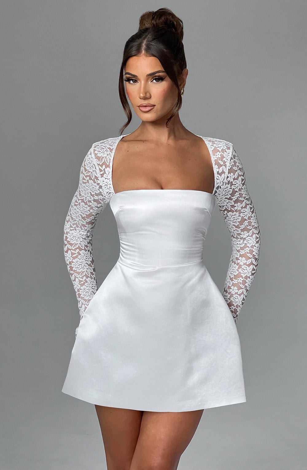 minilena Sadie Mini Dress Ivory