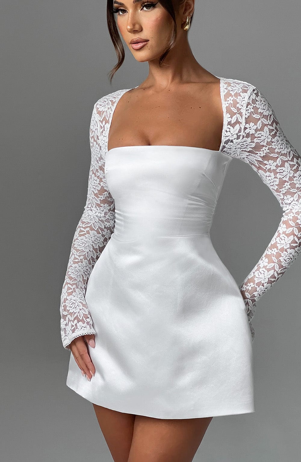 minilena Sadie Mini Dress Ivory