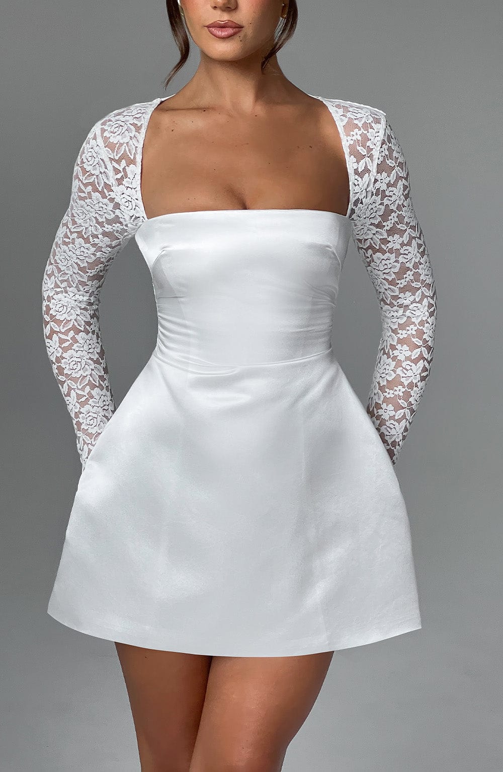 minilena Sadie Mini Dress Ivory