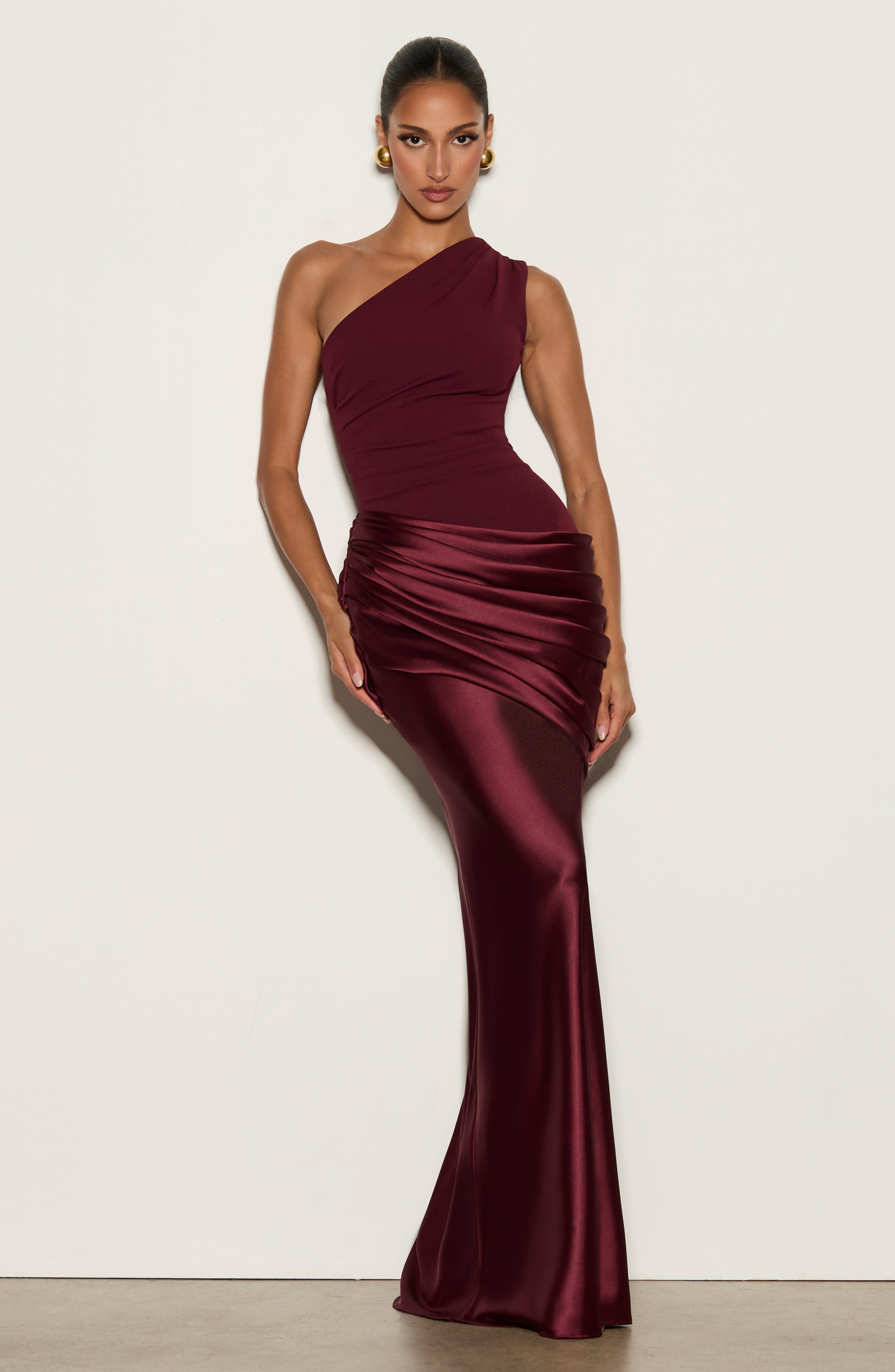 minilena Sadona Maxi Dress Cherry Lacquer