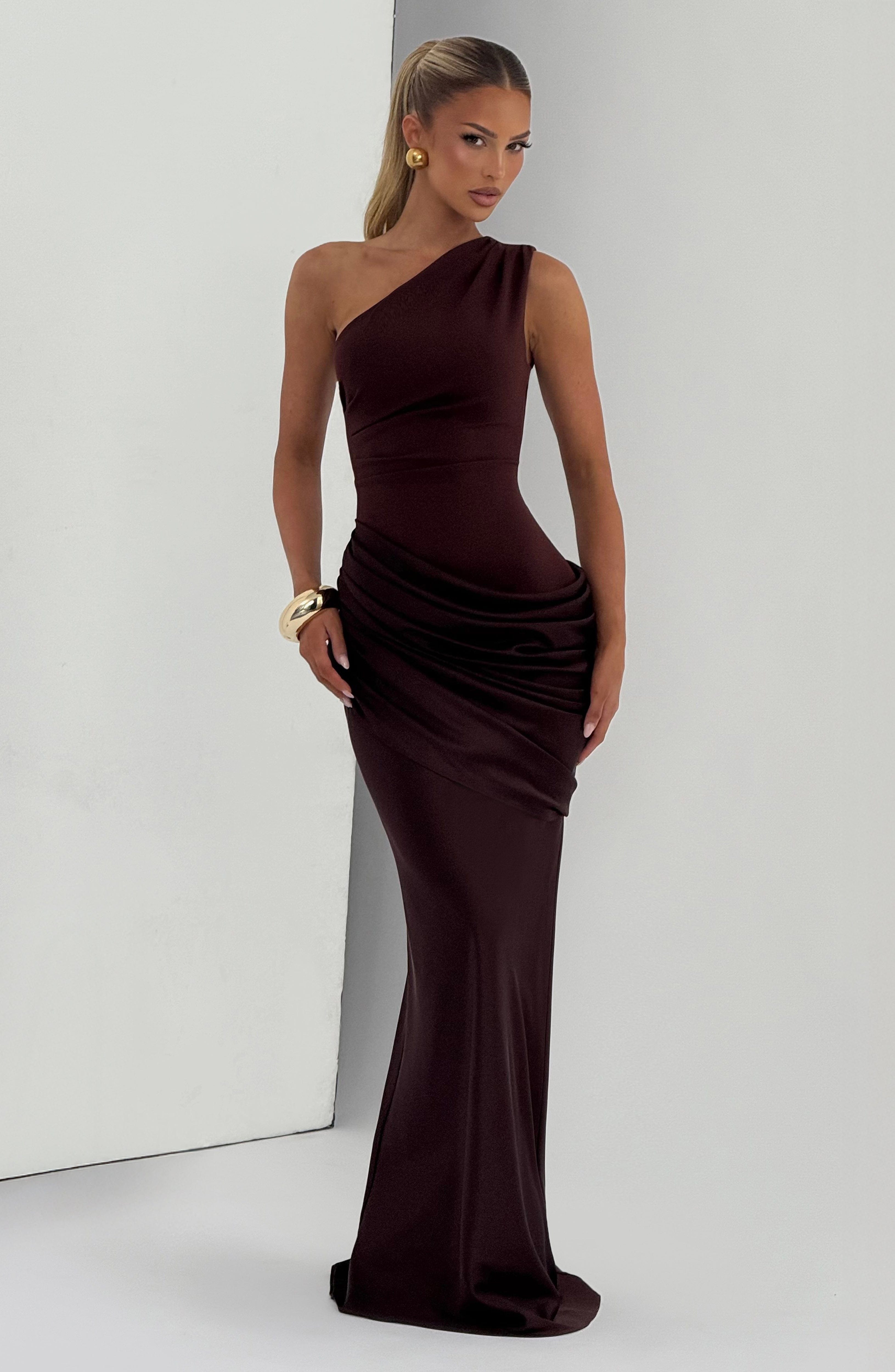 minilena Sadona Maxi Dress Plum Brown