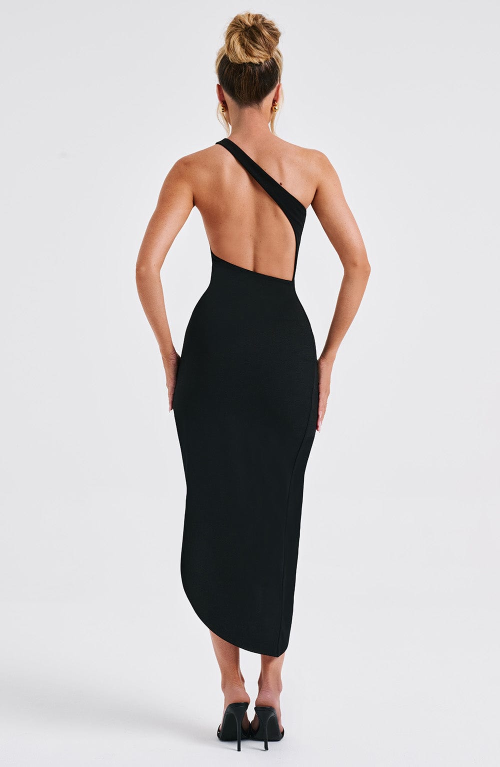 minilena Saffira Midi Dress Black
