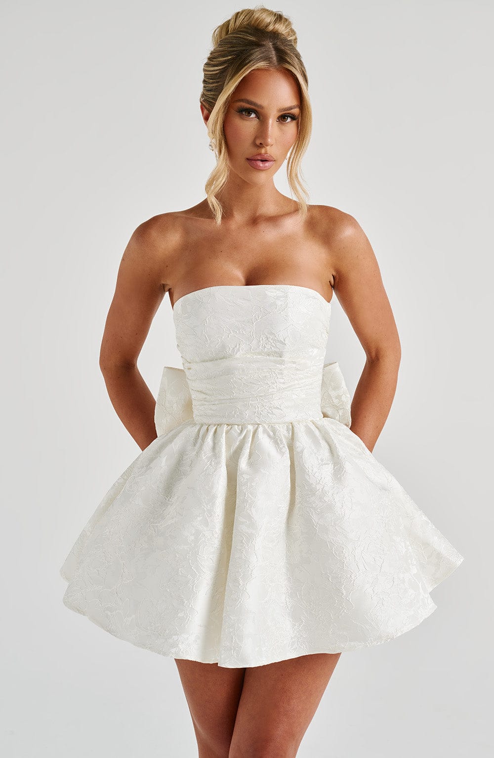minilena Salome Mini Dress Ivory